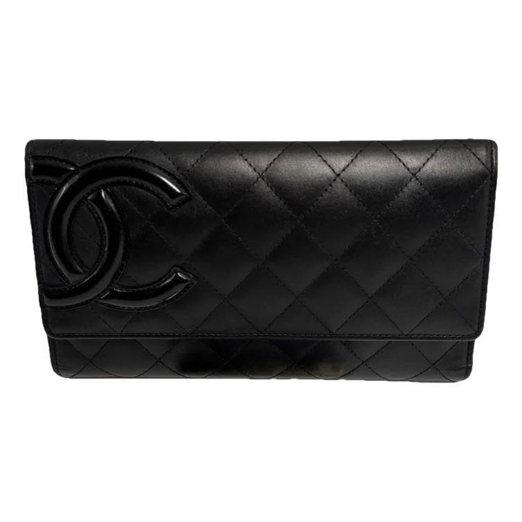 Leather clutch bag