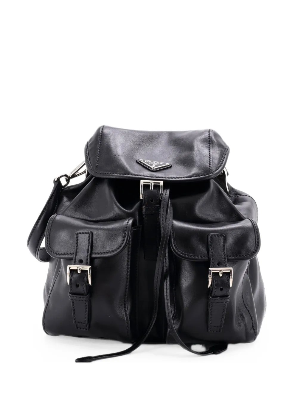 Double Pocket Soft Calf Small shoulder bag