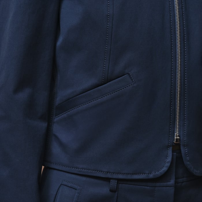 Bleu Outremer Double Cotton Twill Jacket
