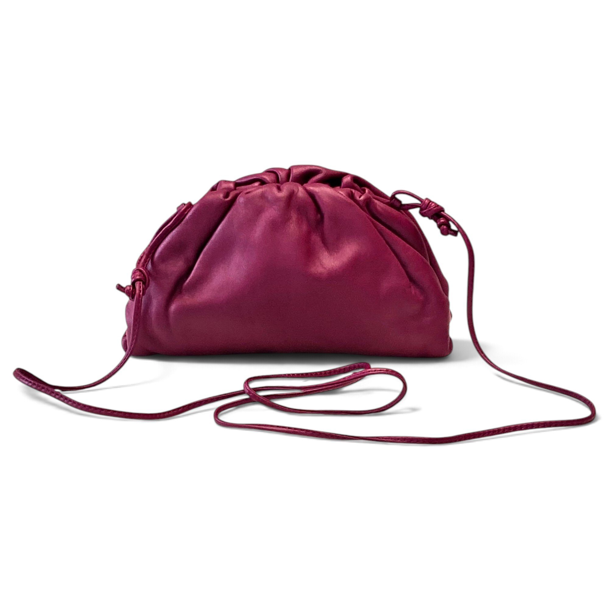 Pouch leather handbag