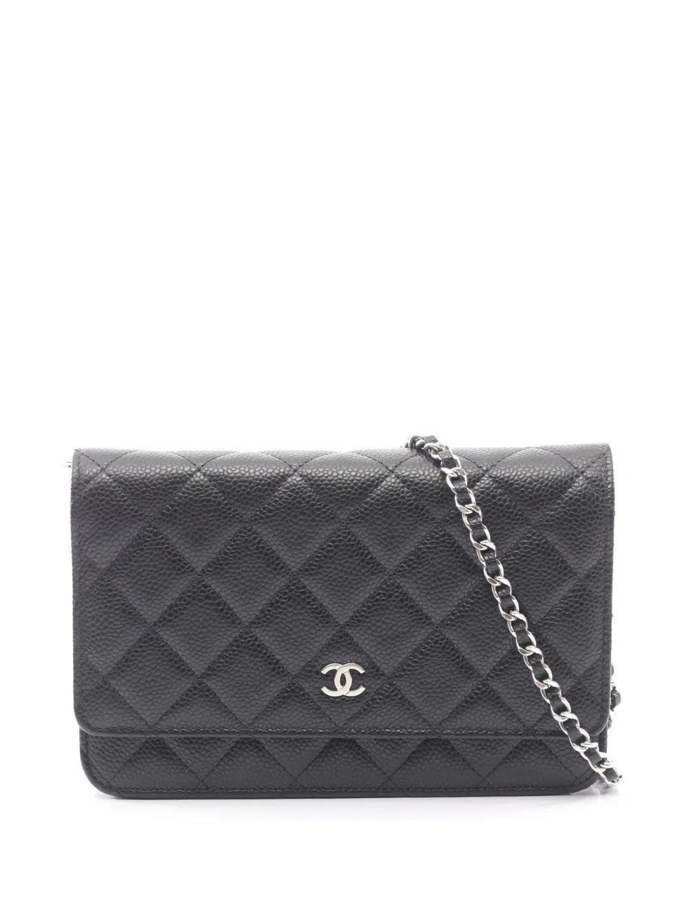 2021-2026 CC Quilted Caviar Wallet on Chain crossbody bag