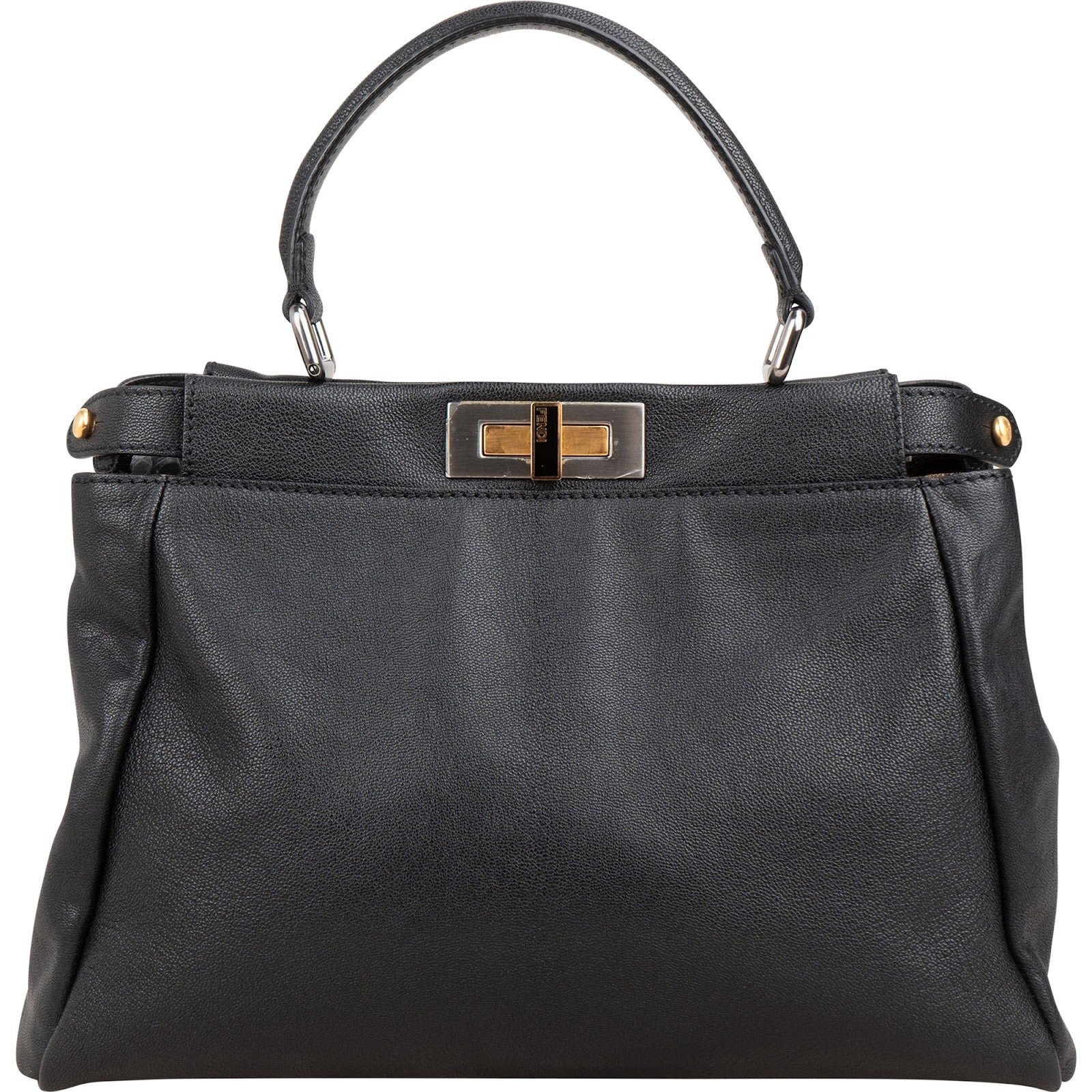 Fendi Peekaboo leather handbag