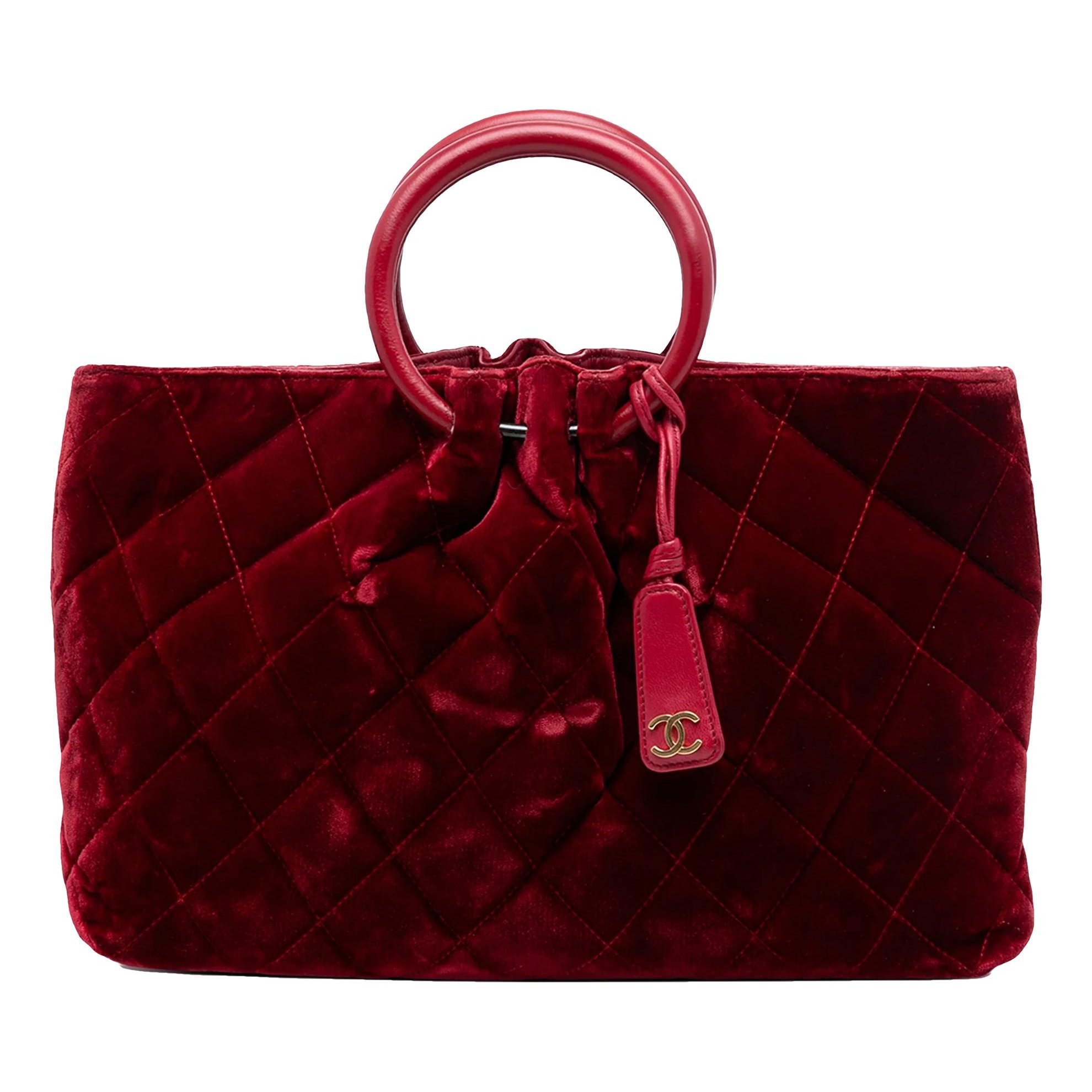 Velvet handbag
