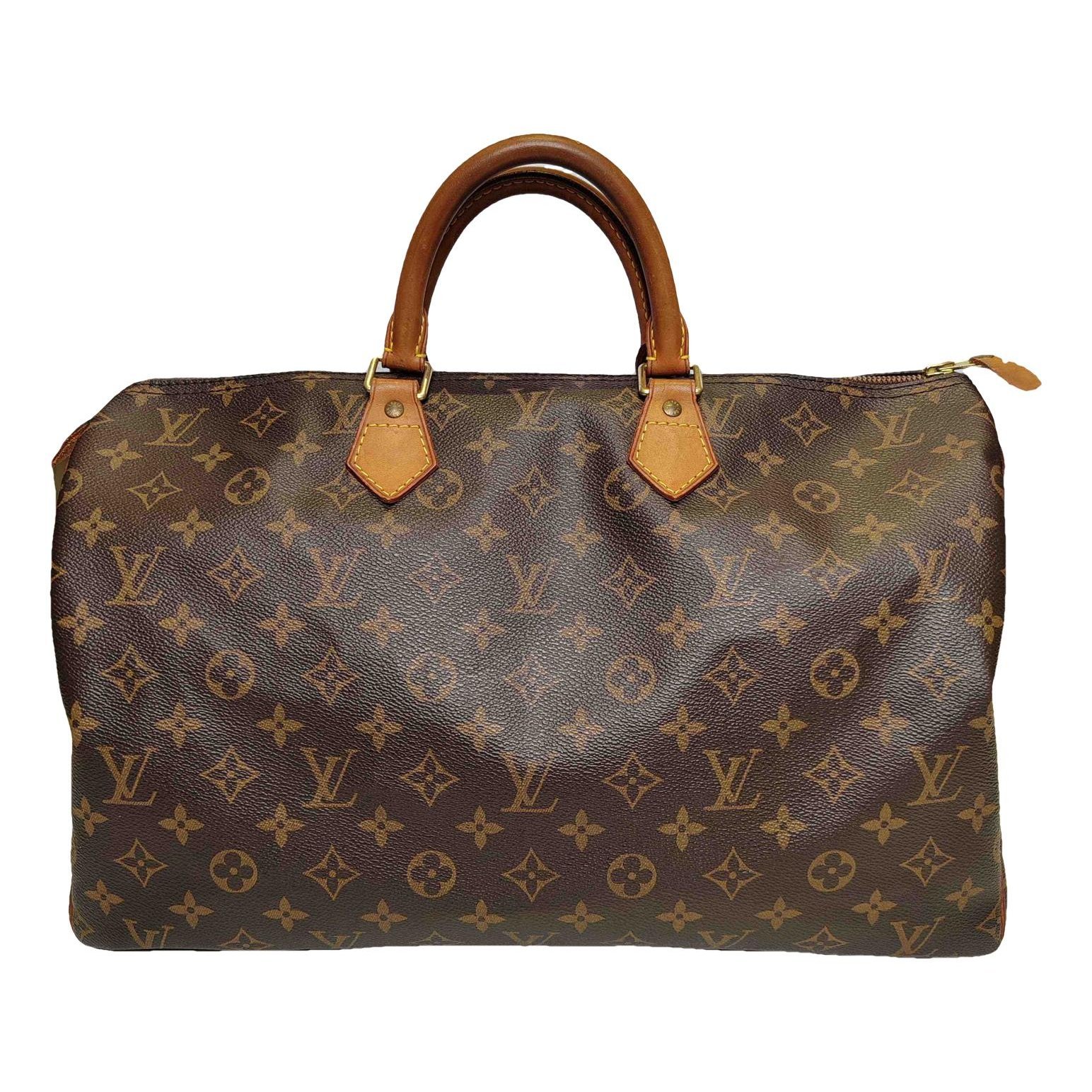 Speedy leather handbag