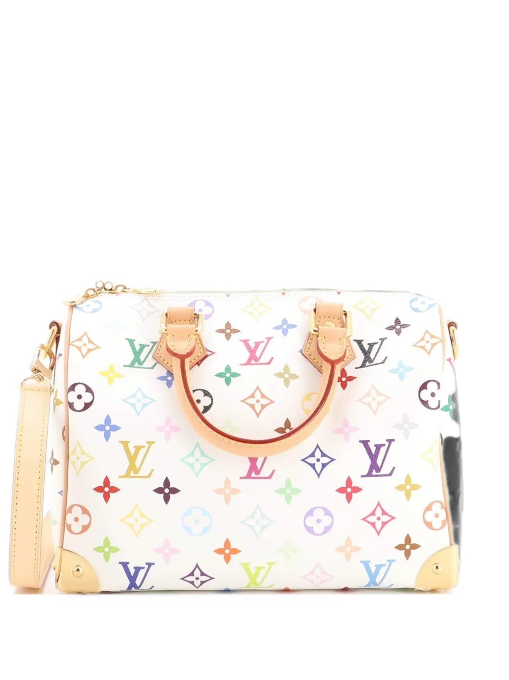 x Takashi Murakami Speedy Soft Bandouliere Bag Monogram Multicolor 25 satchel