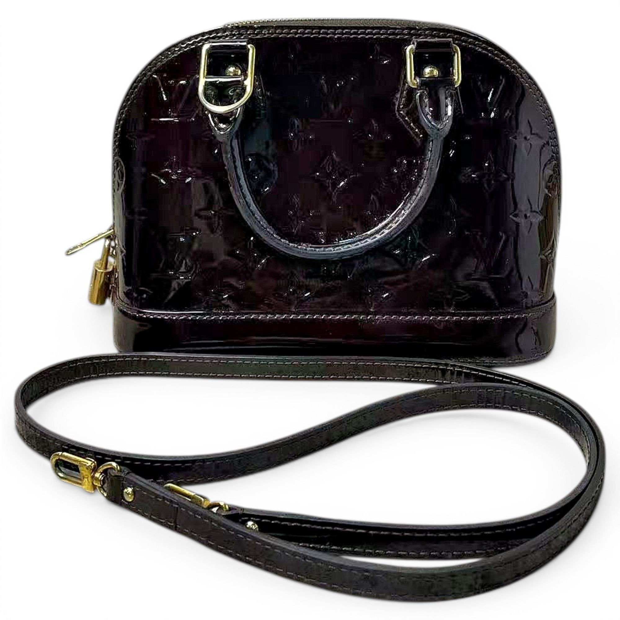 Alma BB patent leather handbag