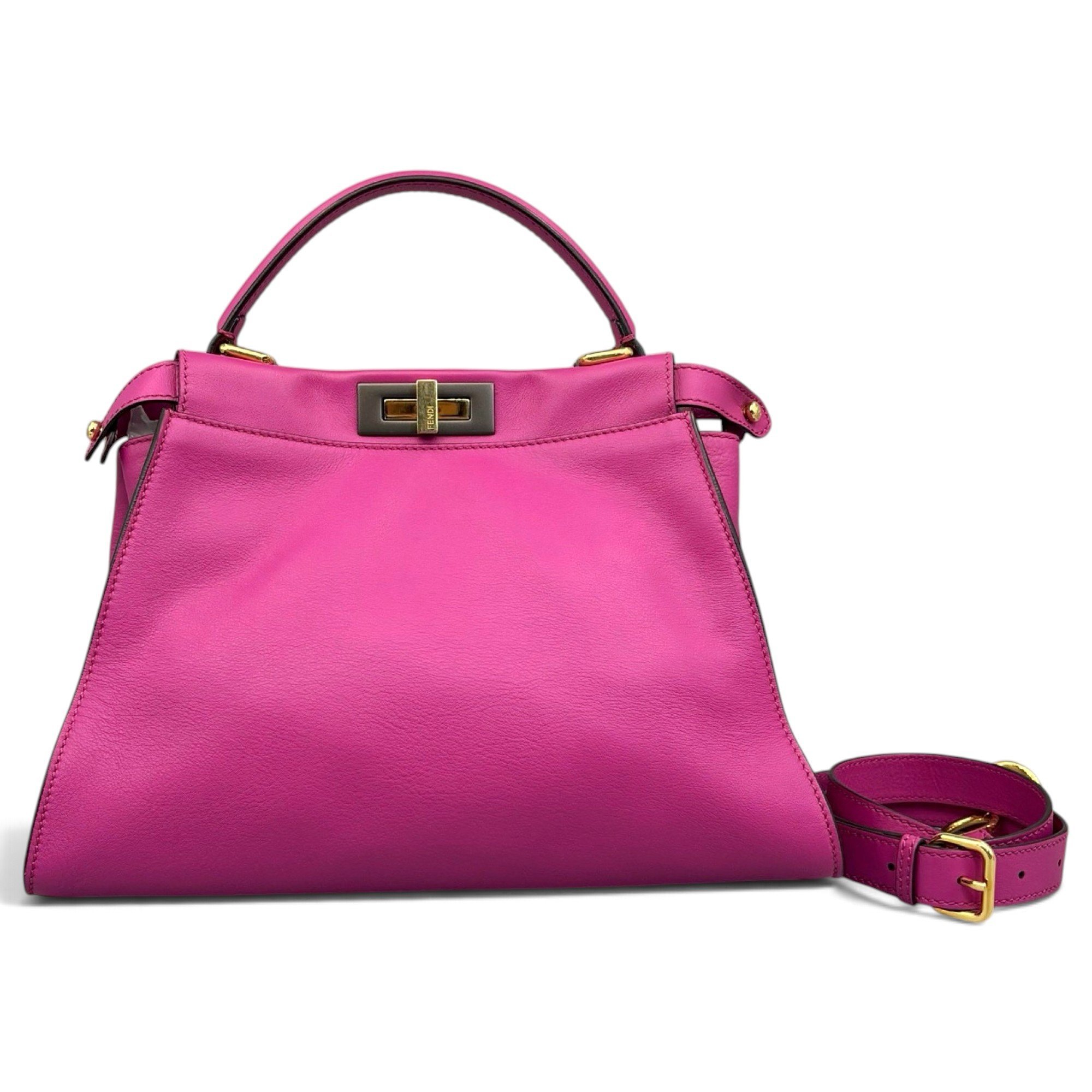 Peekaboo leather handbag