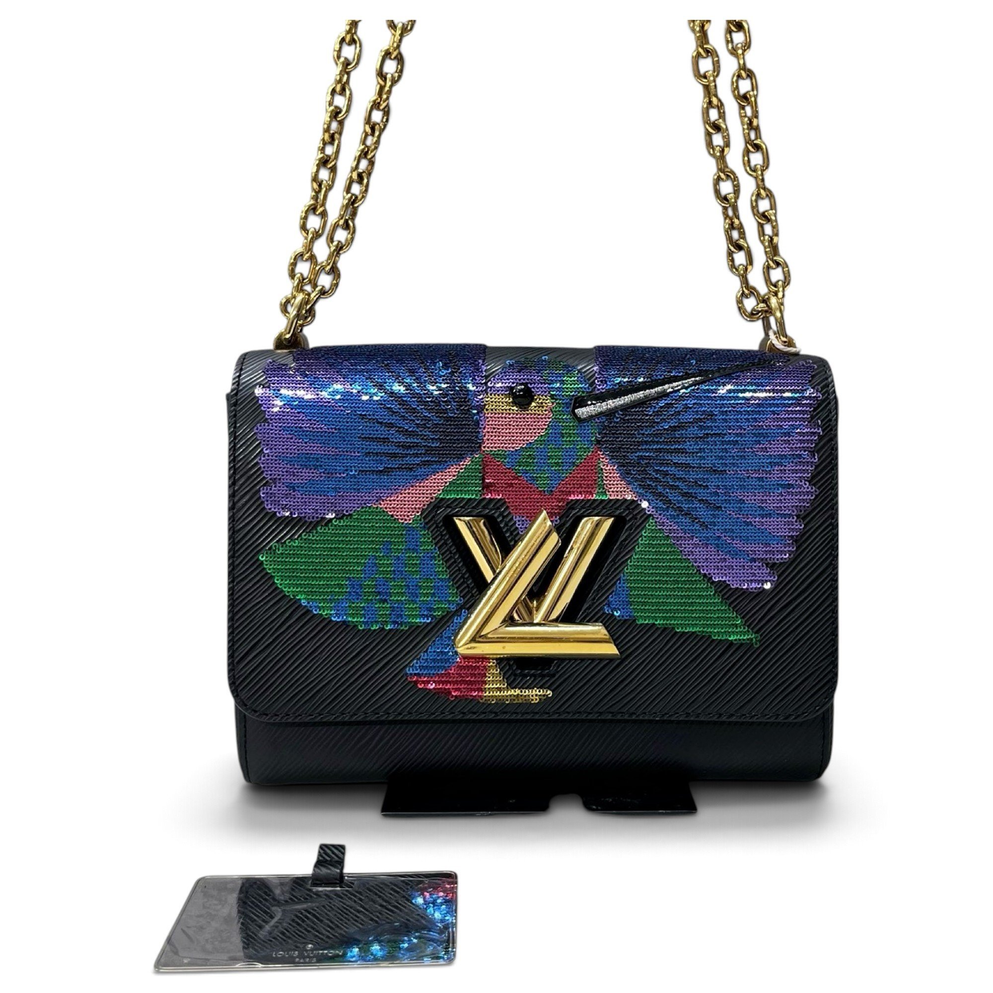 Twist leather handbag