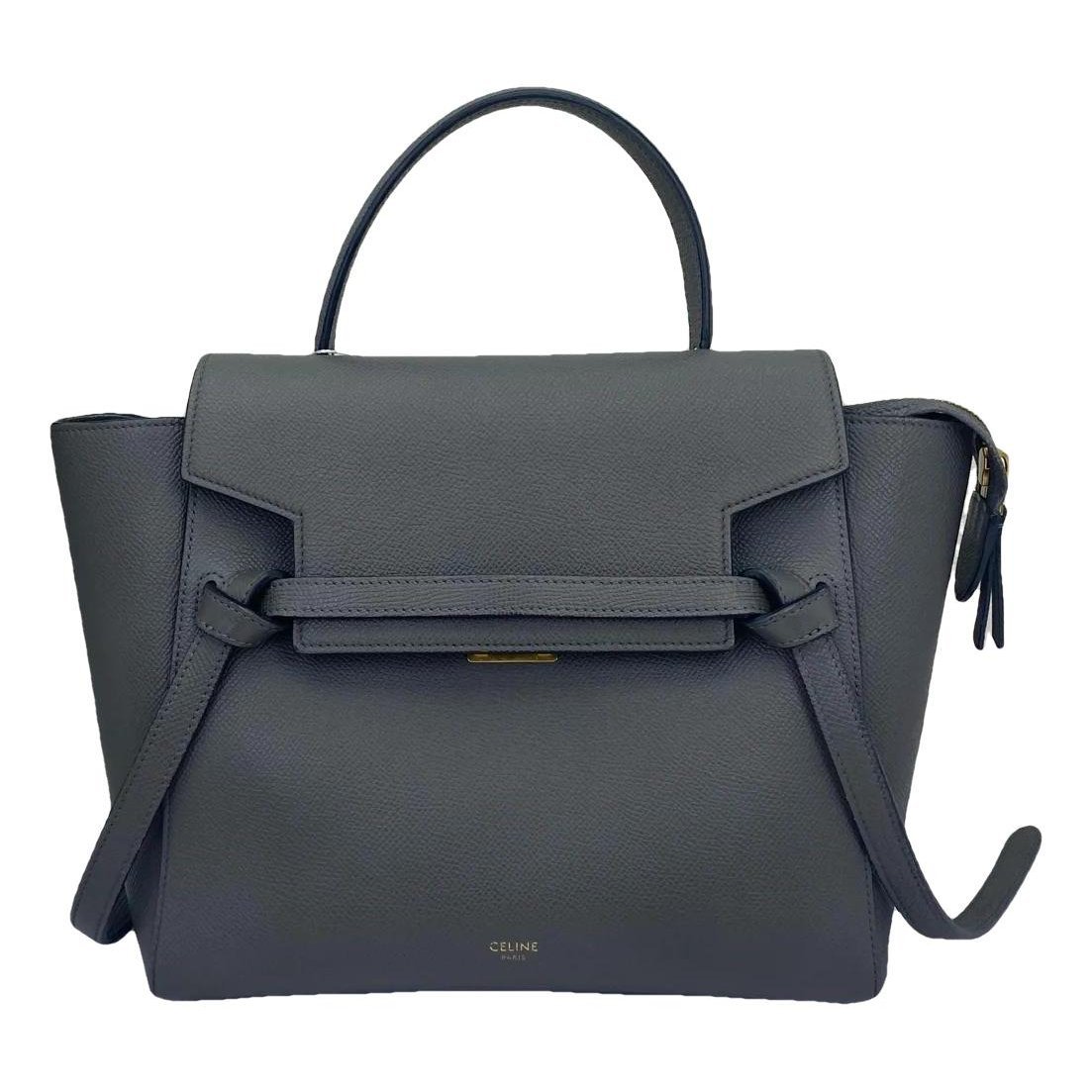 Belt leather handbag