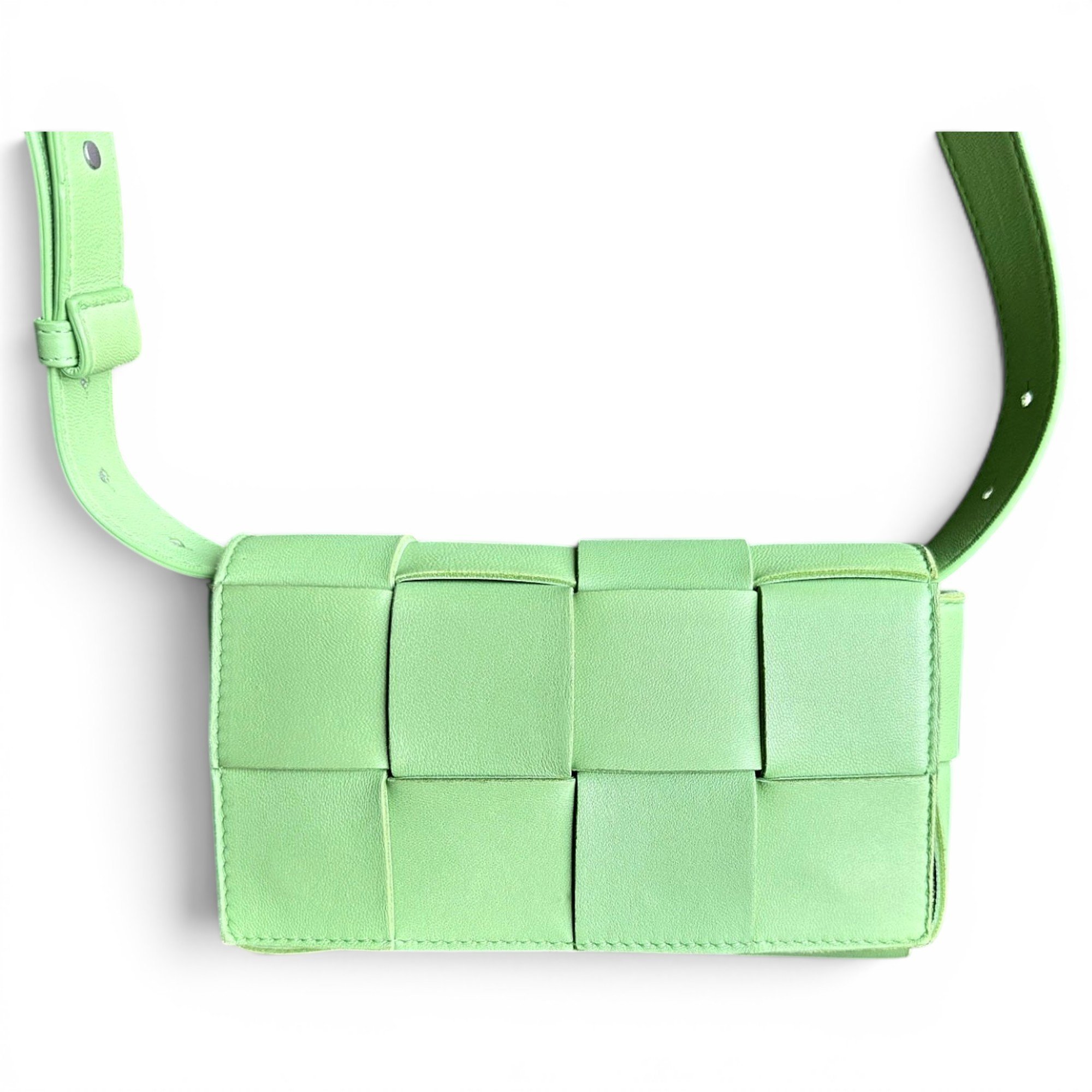 Cassette leather handbag