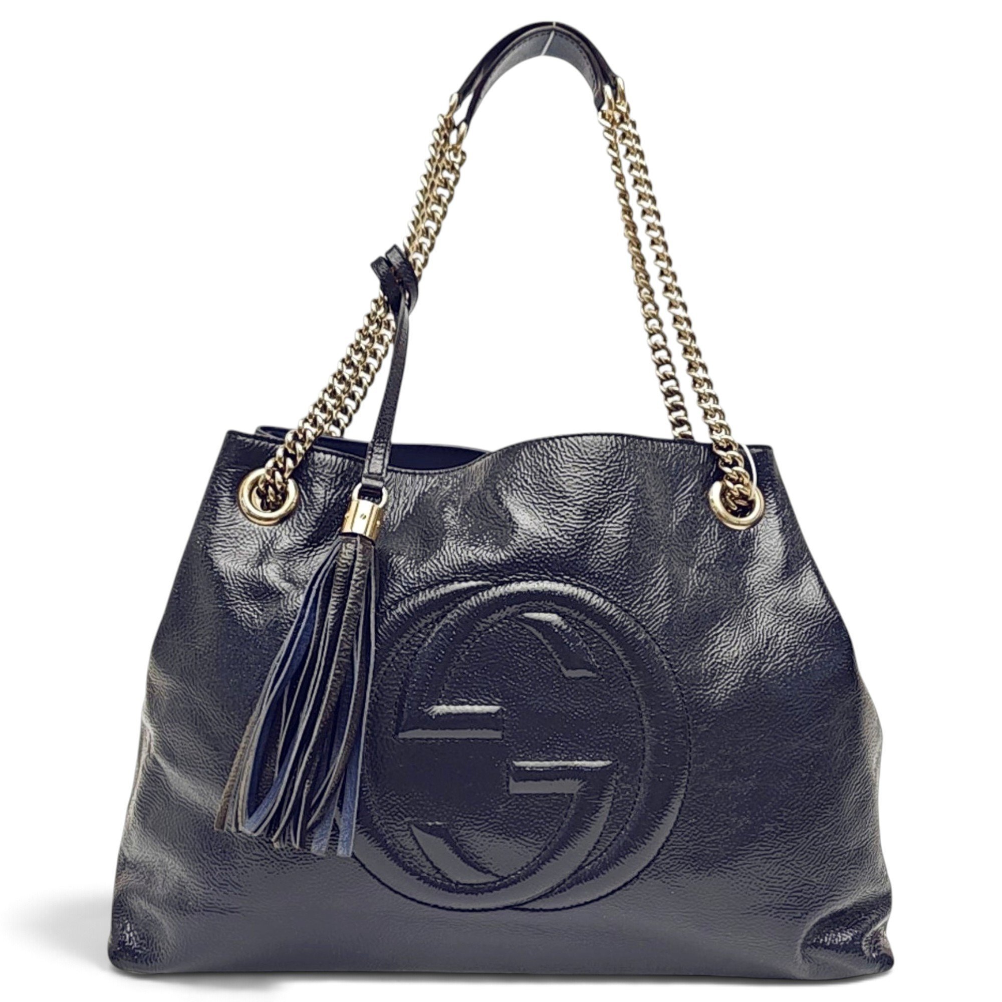 Soho patent leather tote