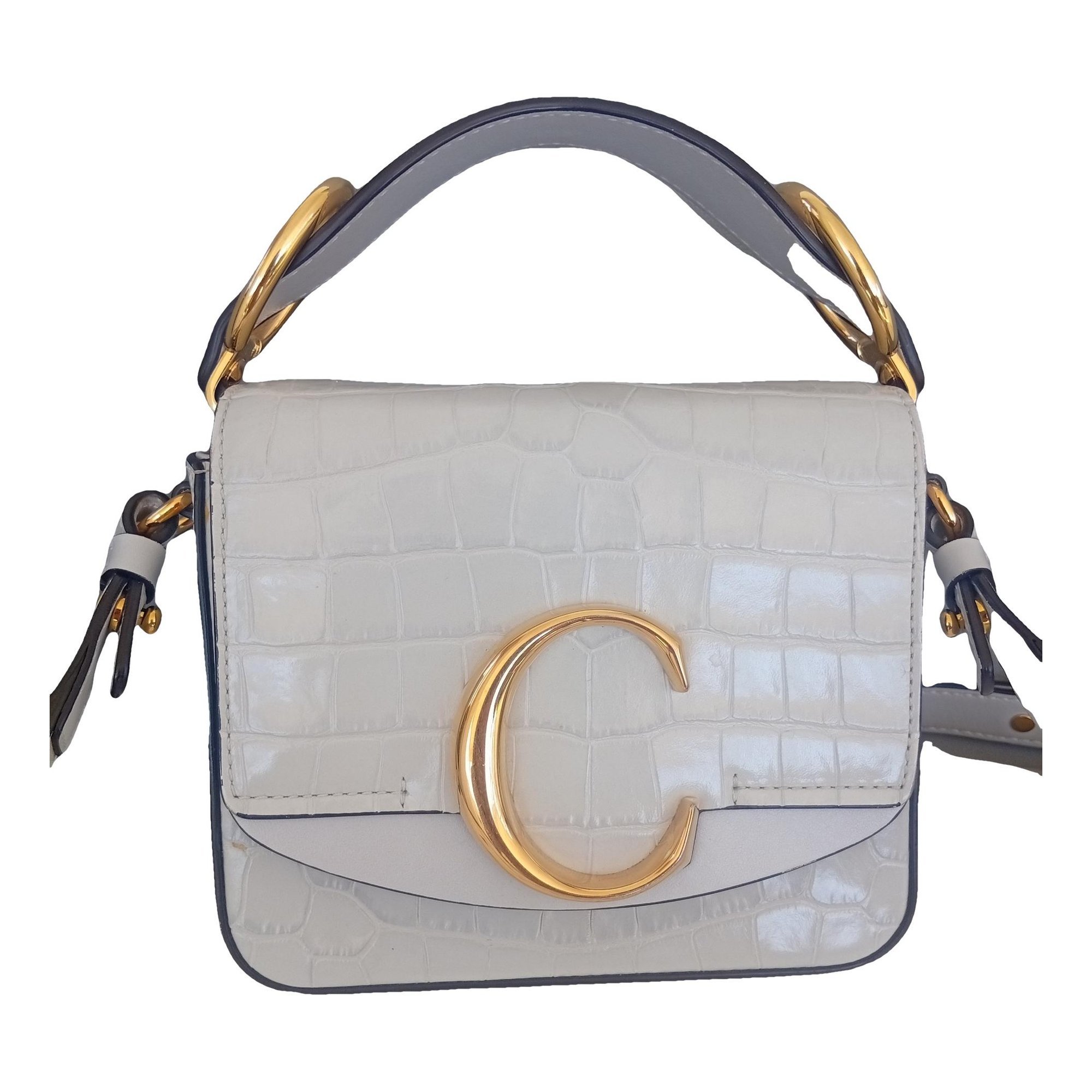 C leather crossbody bag