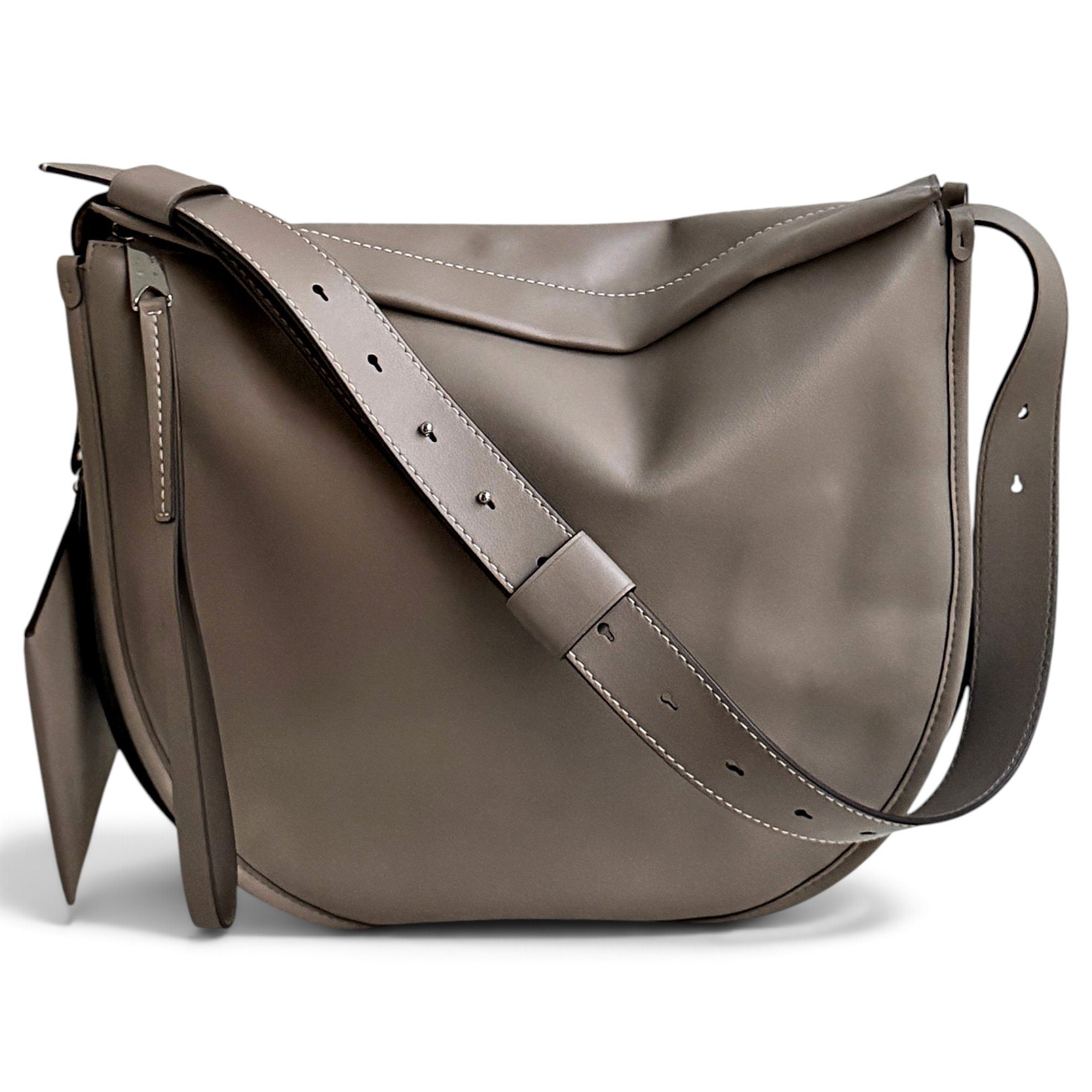 Zip Hobo leather crossbody bag