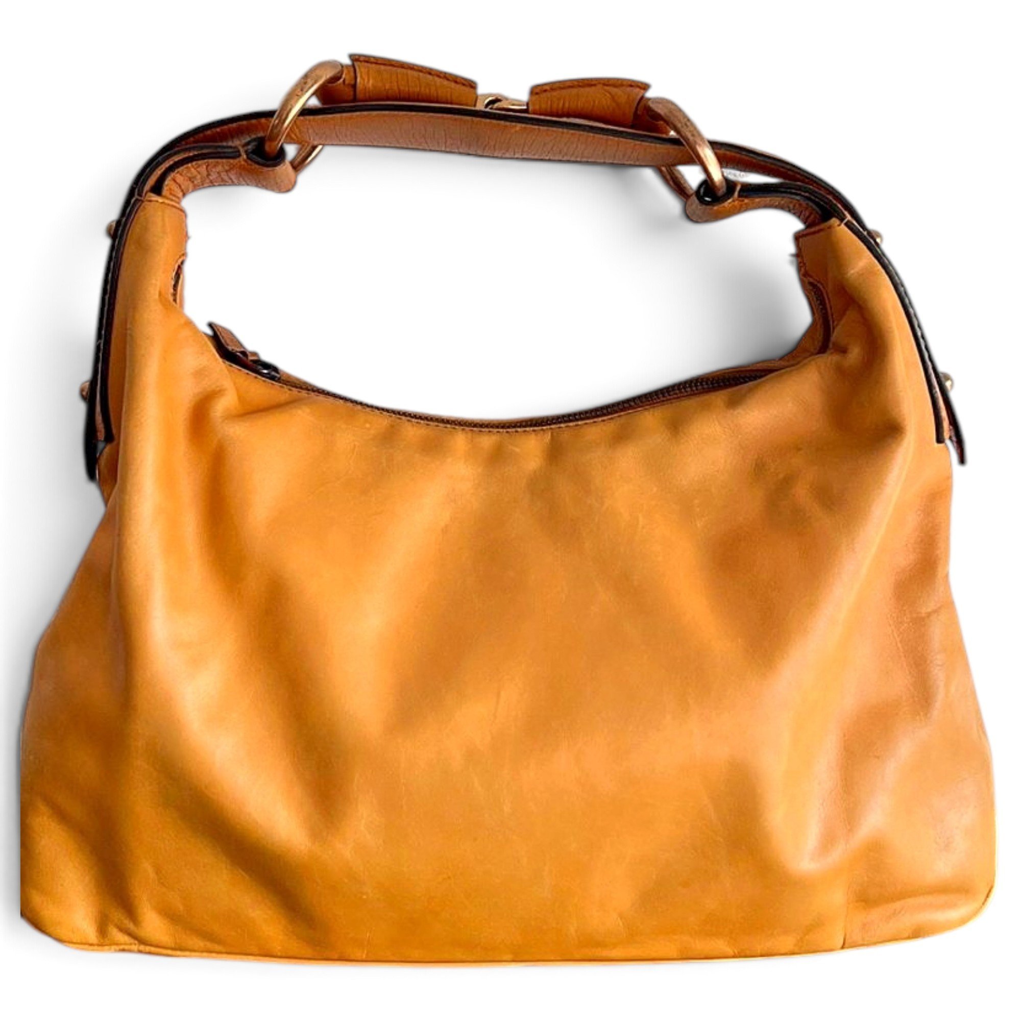 Leather clutch bag