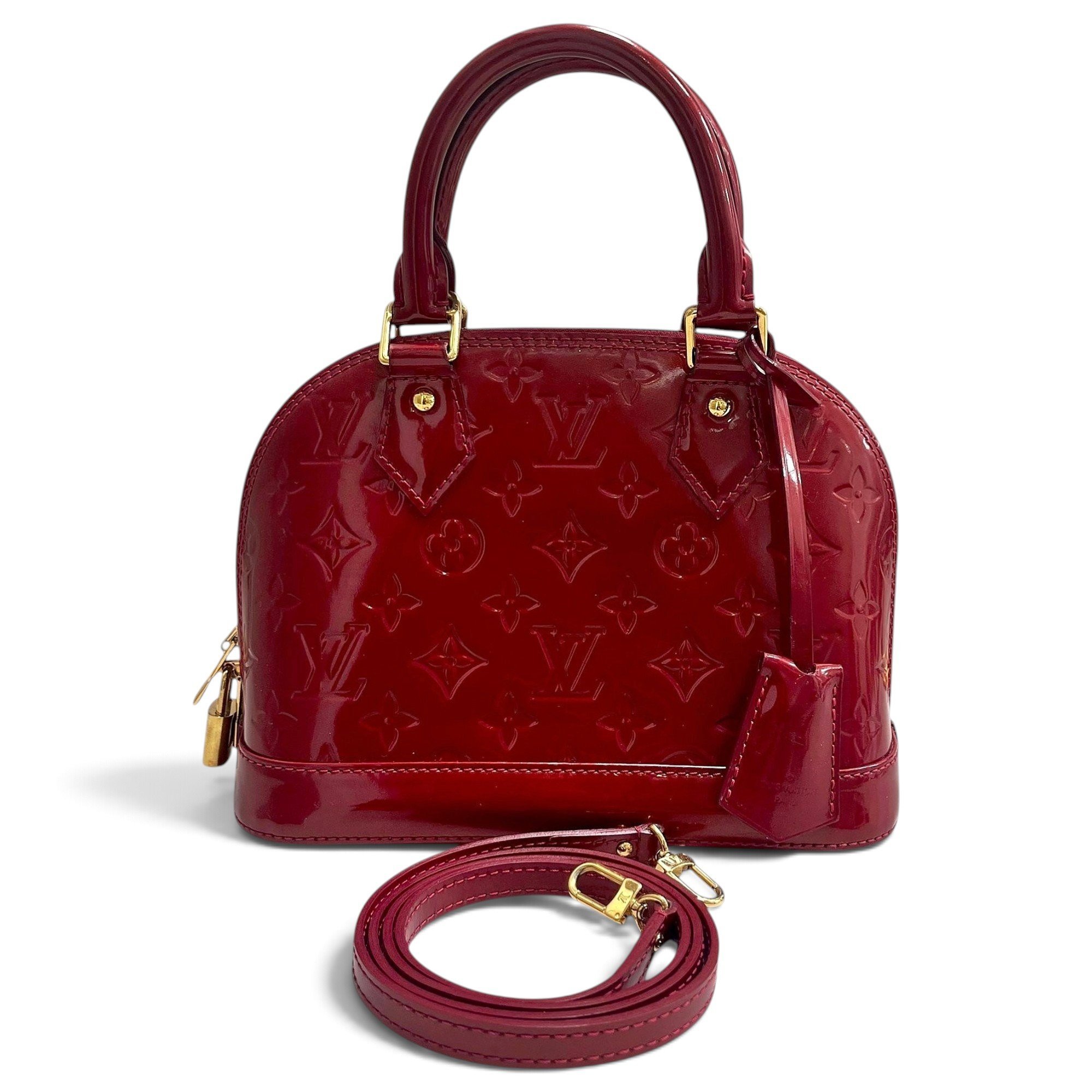 Alma BB patent leather handbag