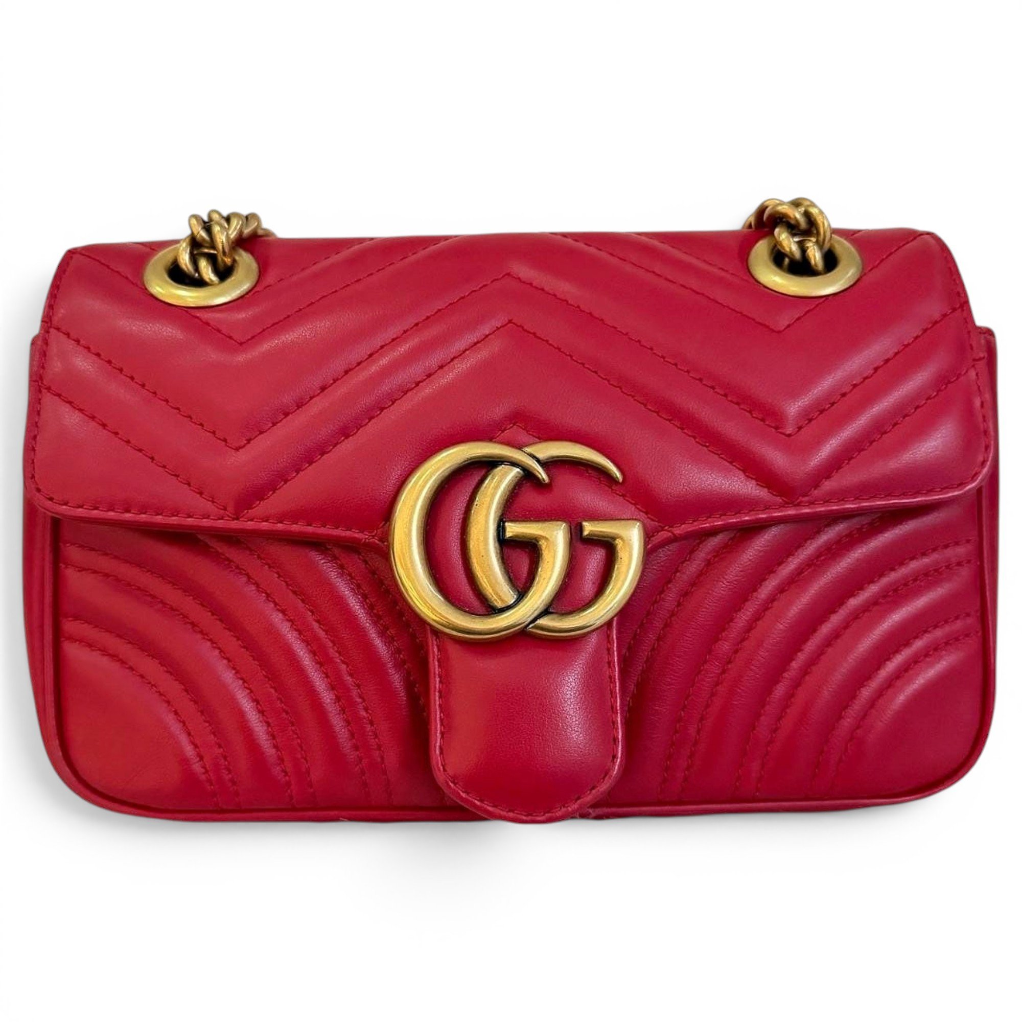 GG Marmont Flap leather handbag