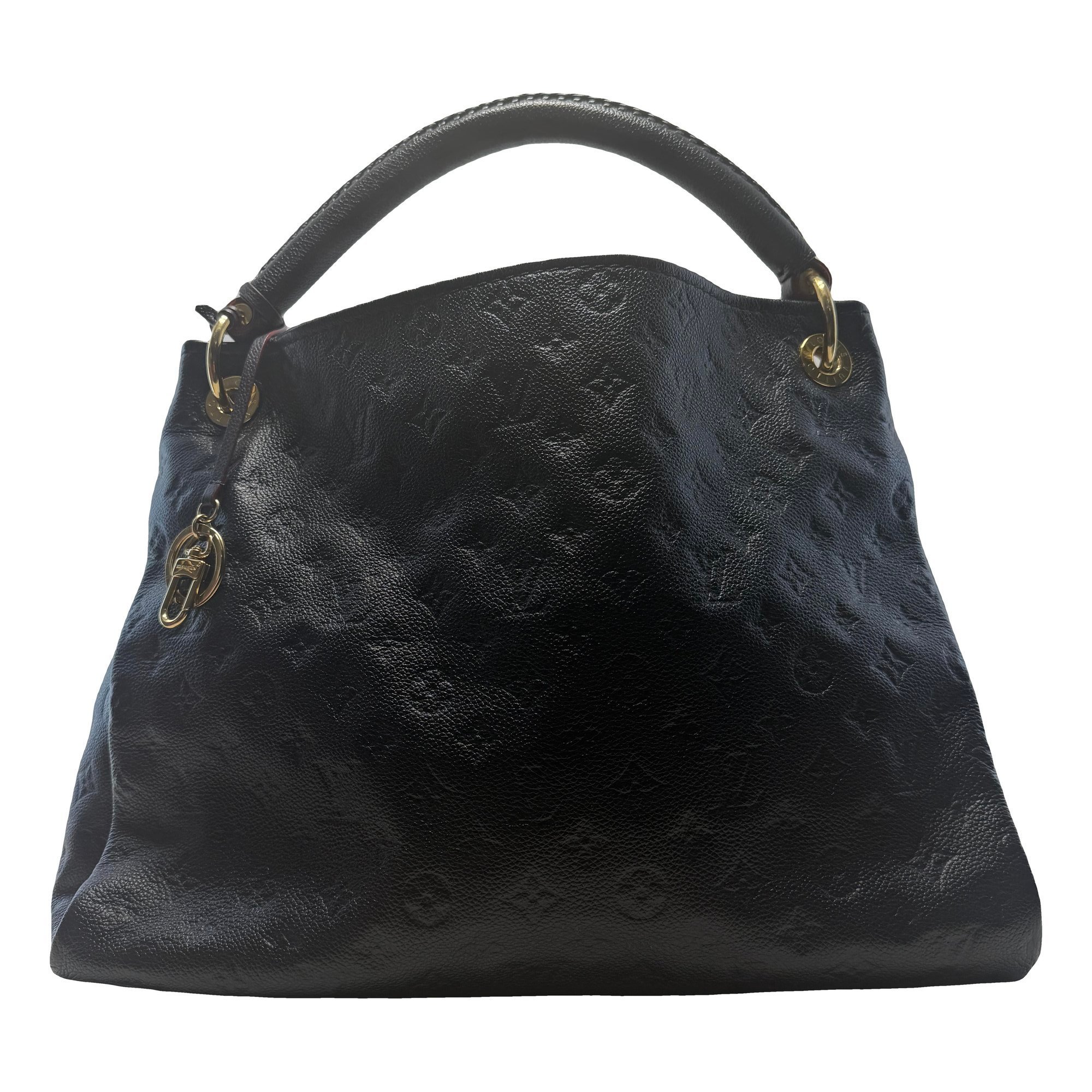Artsy leather handbag