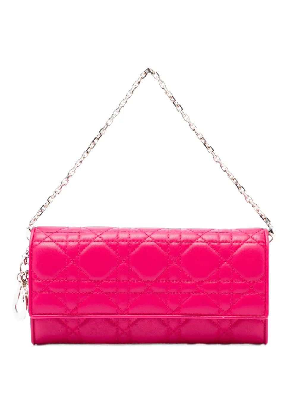 2013 Lambskin Cannage Lady Dior Wallet On Chain handbag