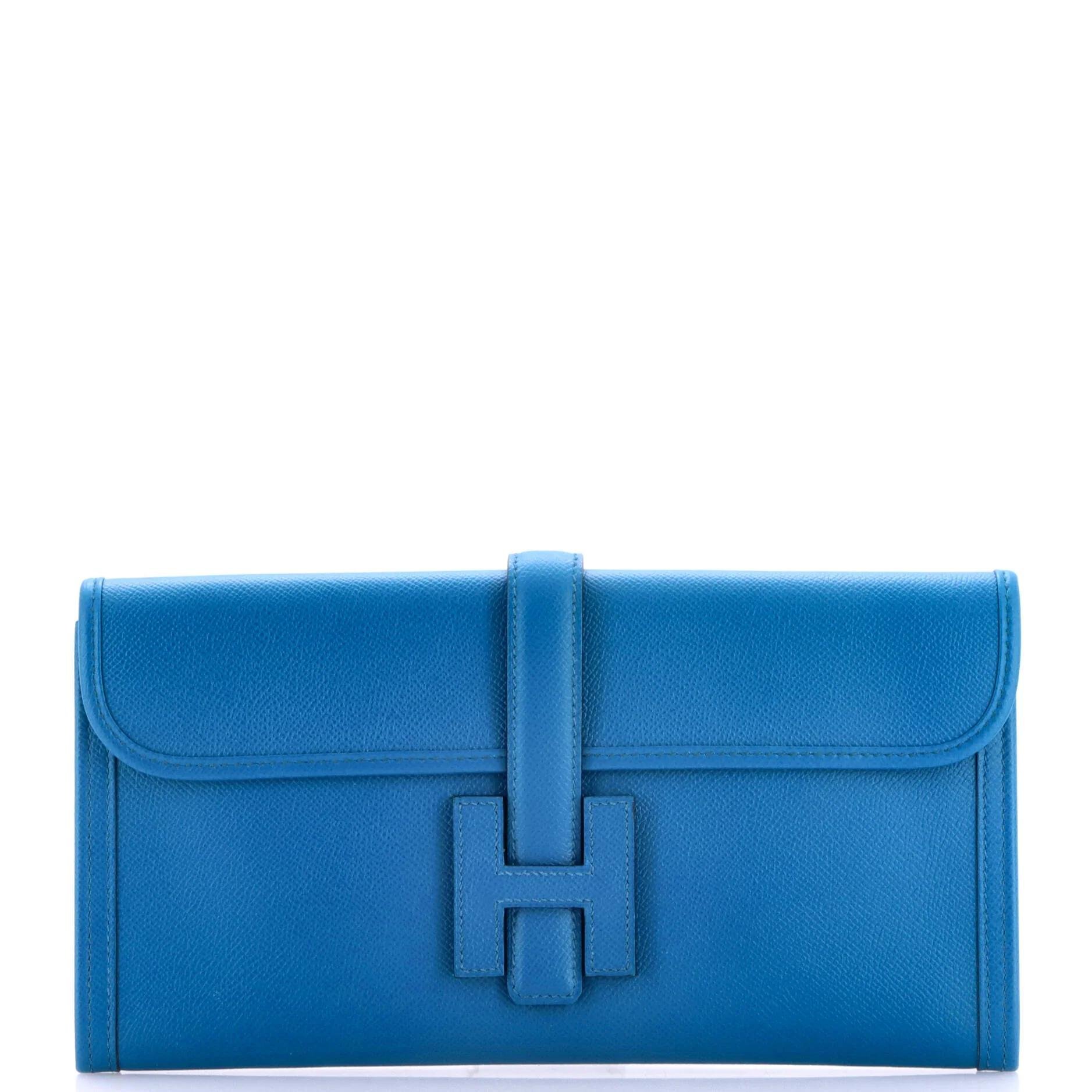 Leather clutch bag