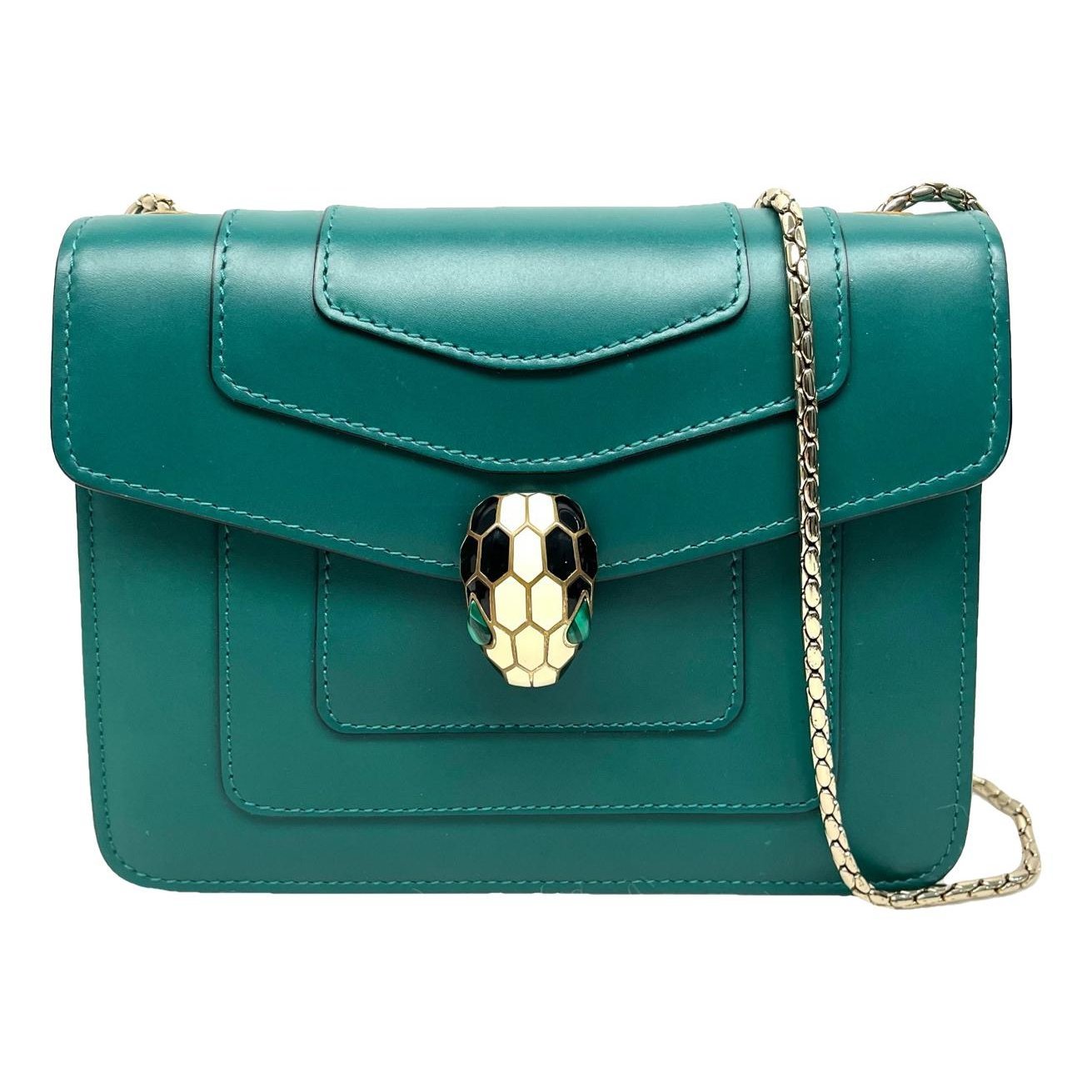 Serpenti leather handbag