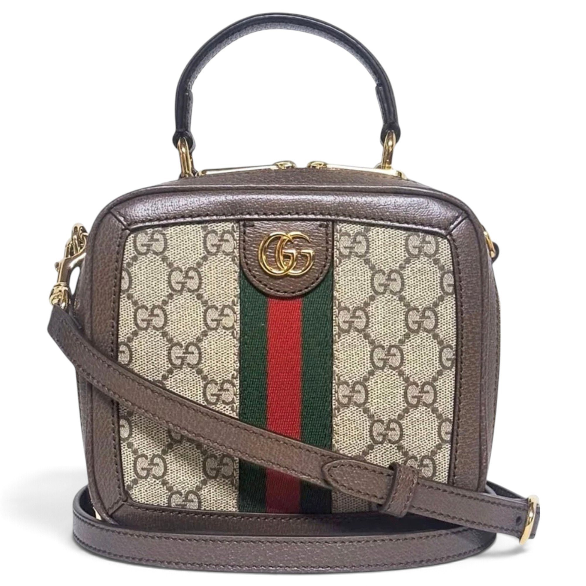 Ophidia Zip Around Camera leather crossbody bag