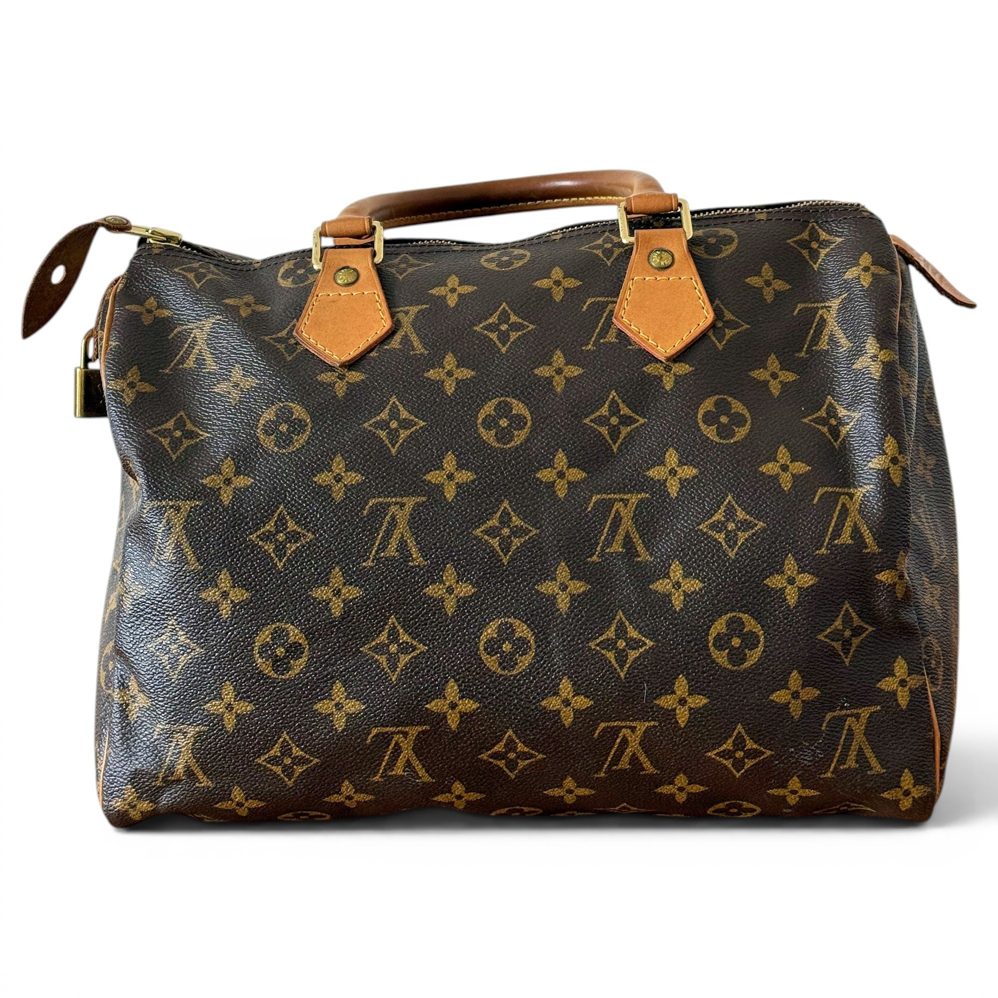 Speedy leather handbag