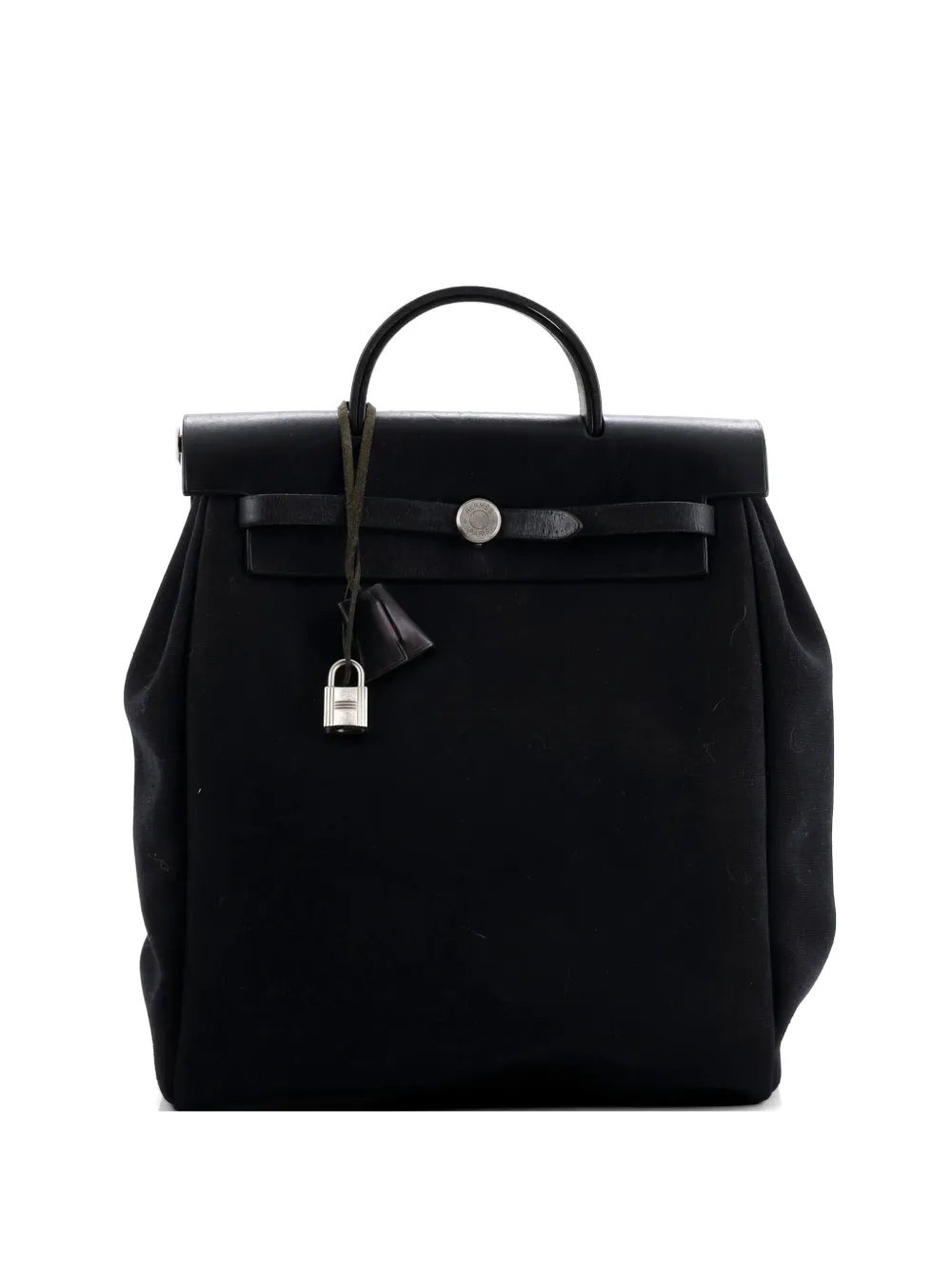 Vintage Herbag A Dos Toile and Leather GM backpack