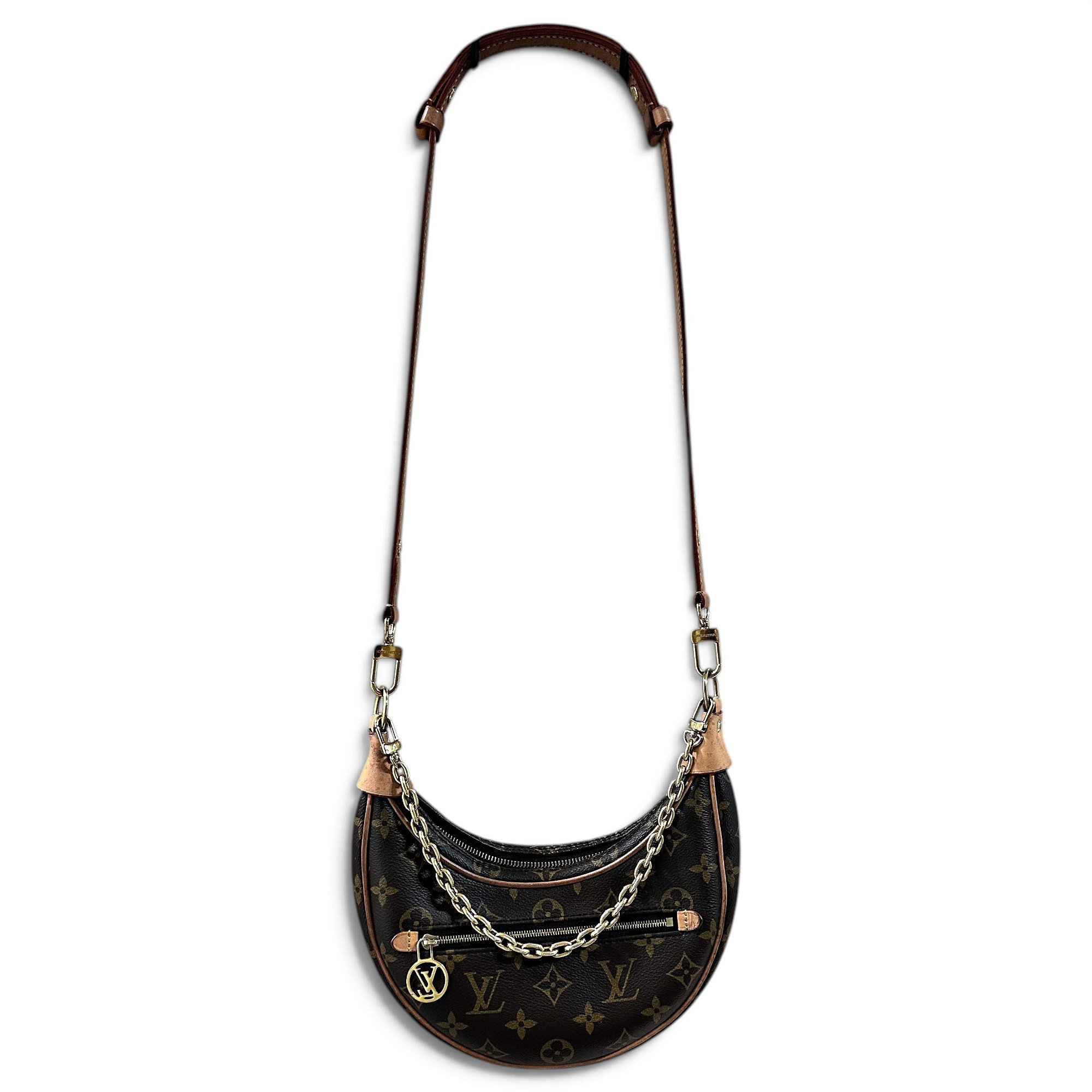 Loop leather handbag