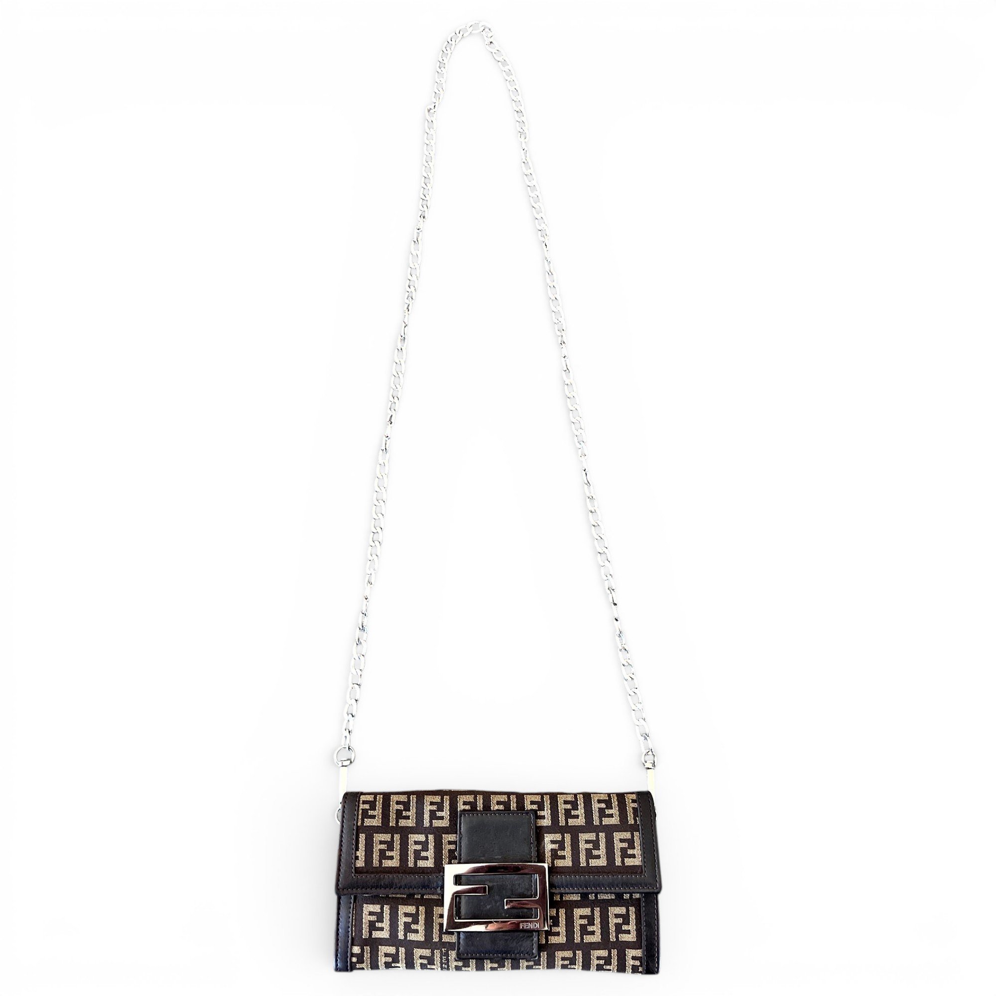 Wallet On Chain cloth crossbody bag
