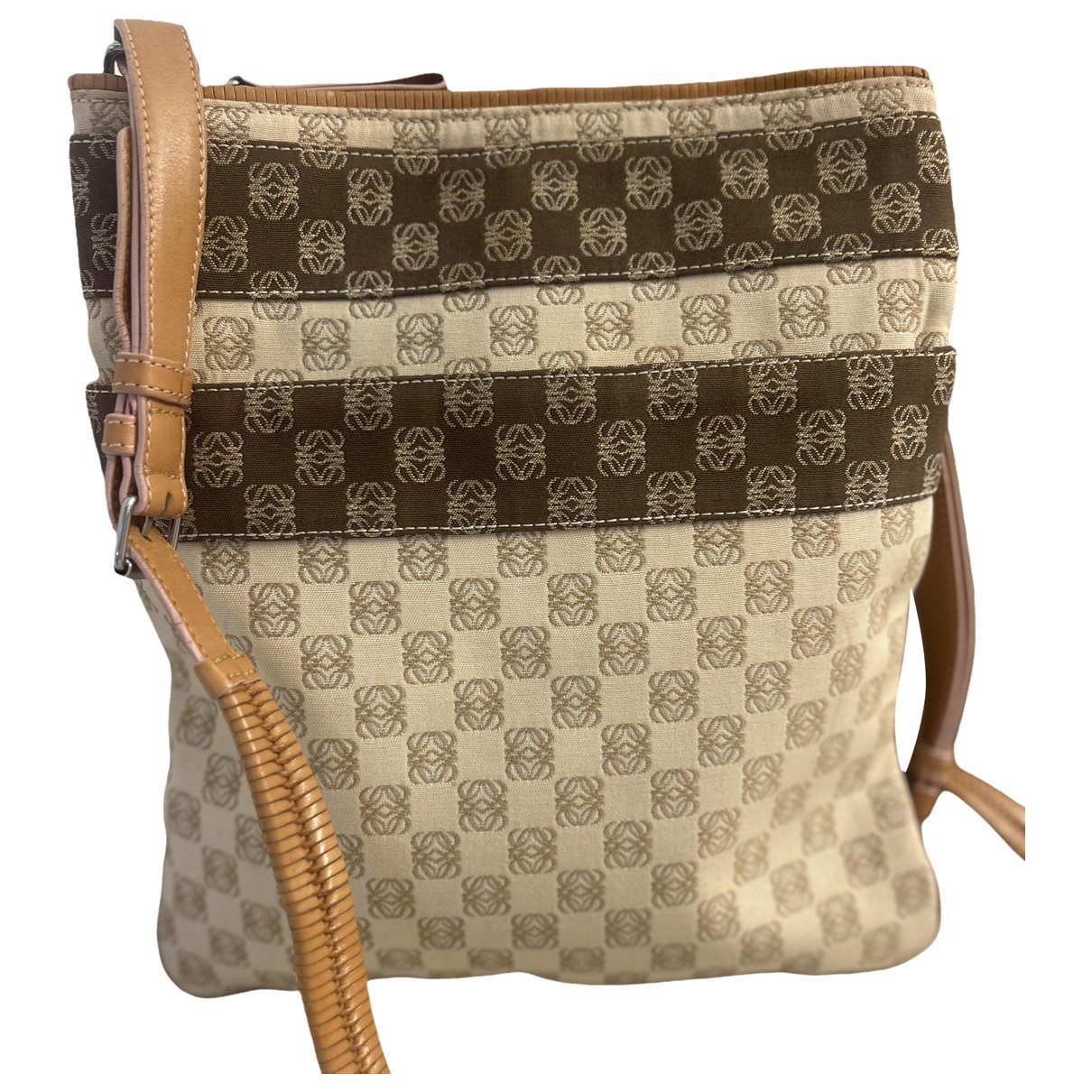 Anagram cloth crossbody bag