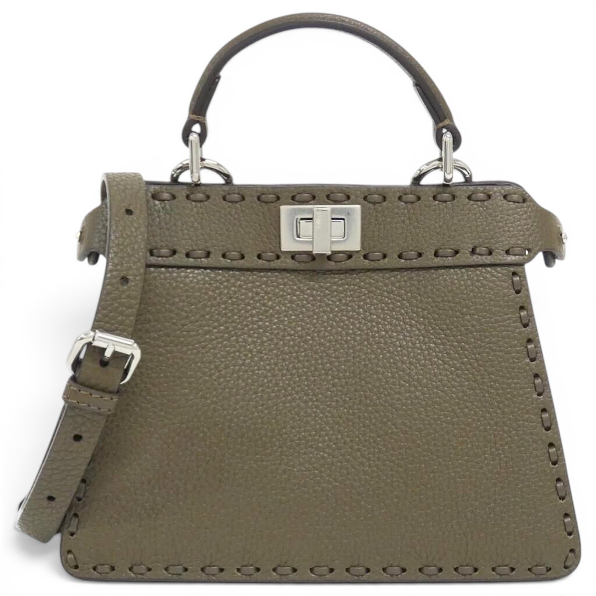 Peekaboo leather handbag