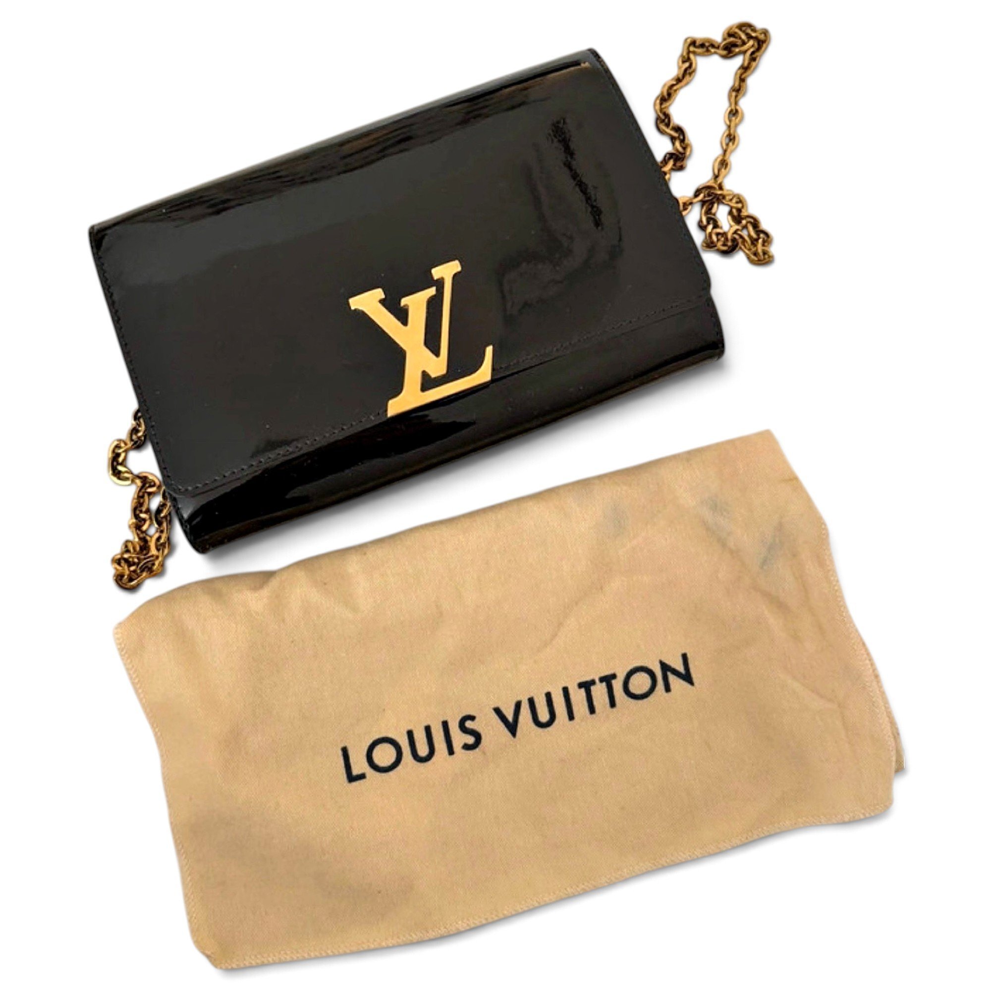 Twist patent leather crossbody bag