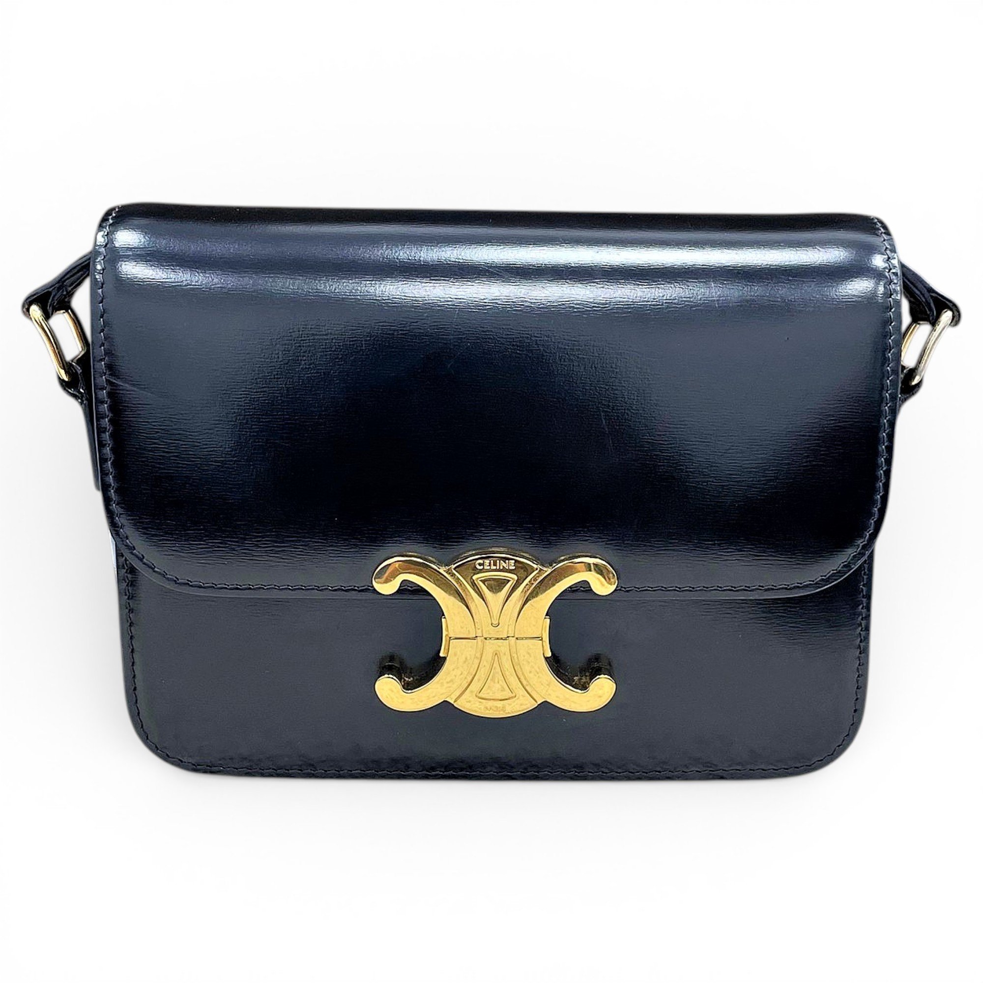 Triomphe leather handbag