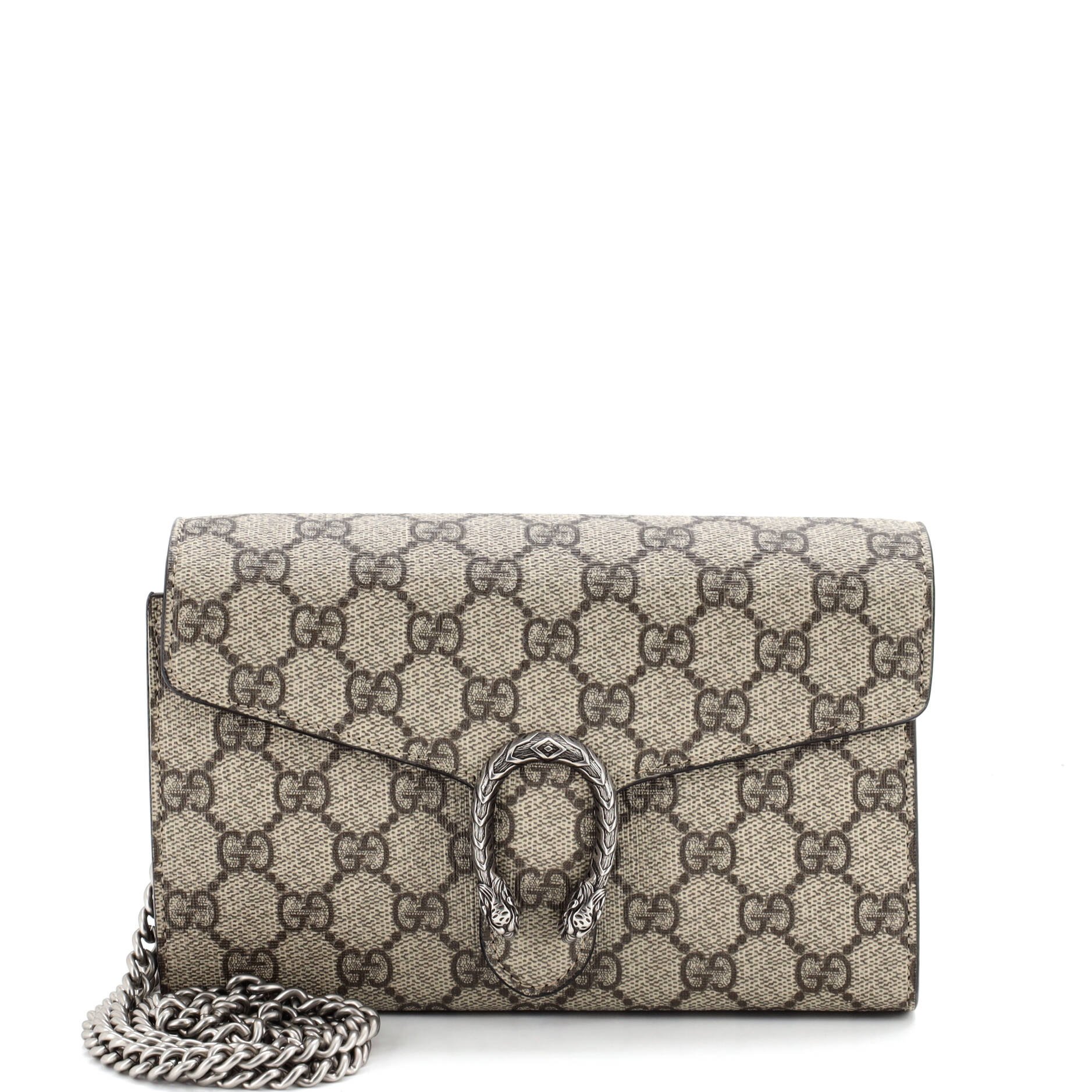 Dionysus Chain Wallet GG Coated Canvas Small