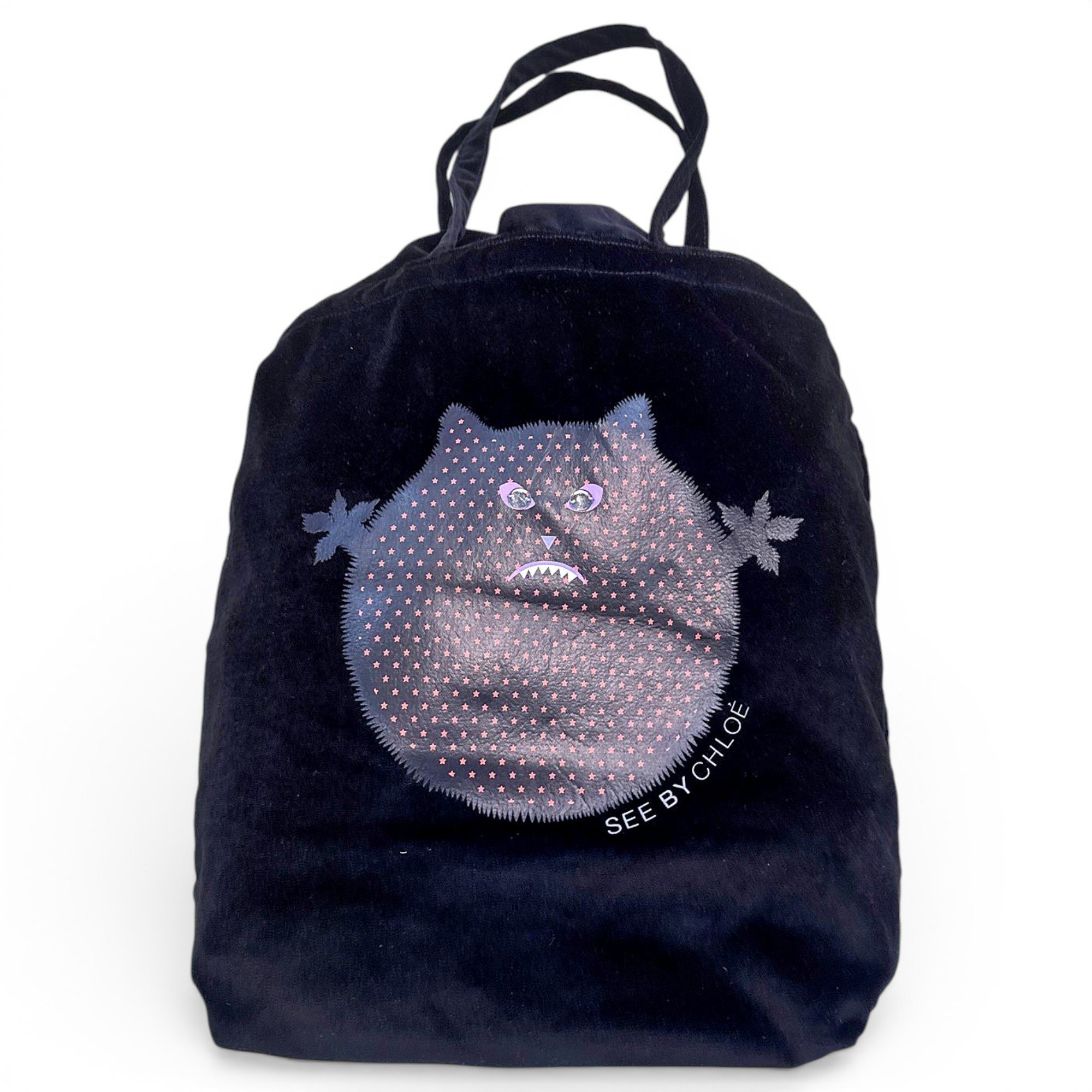 Velvet handbag