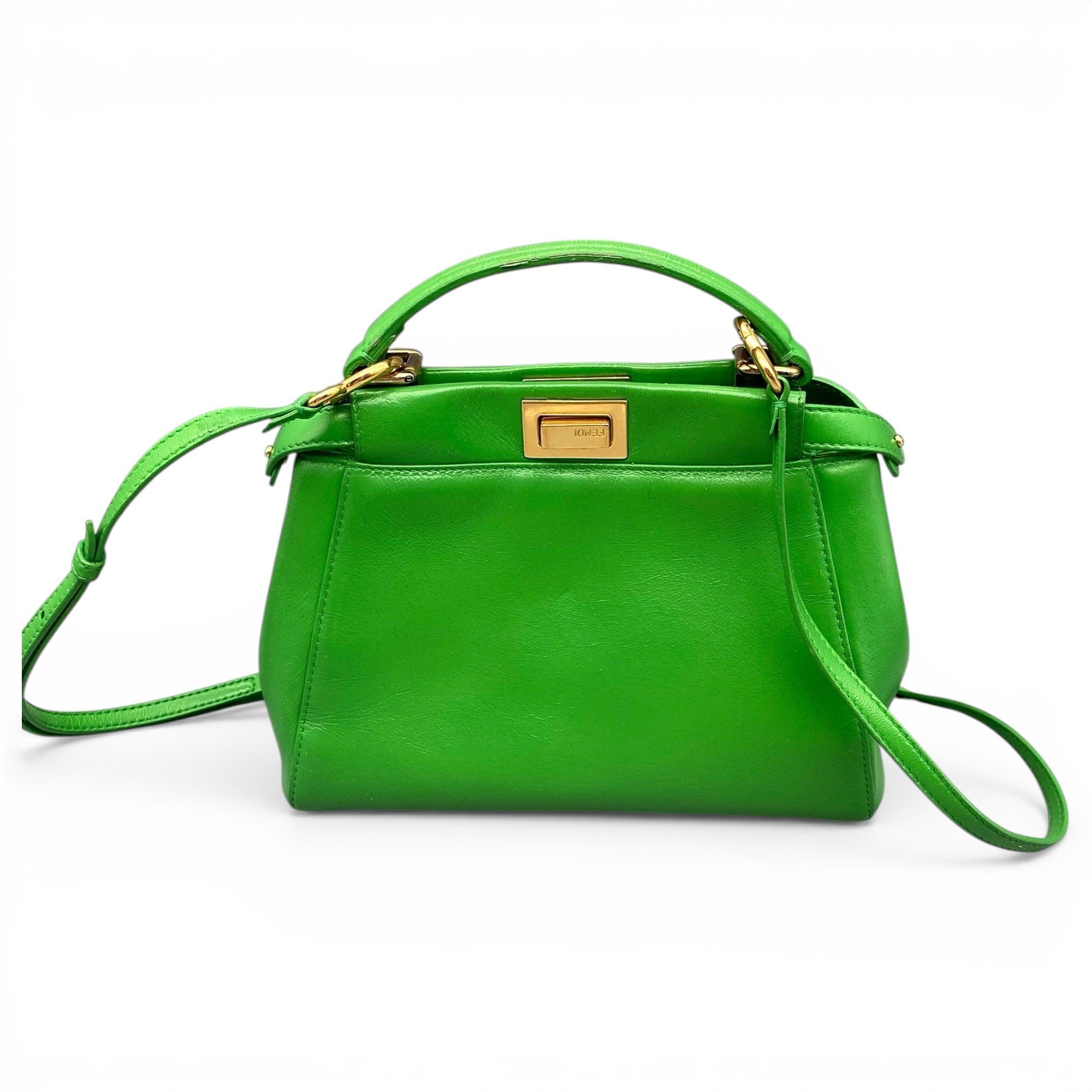 Peekaboo leather handbag
