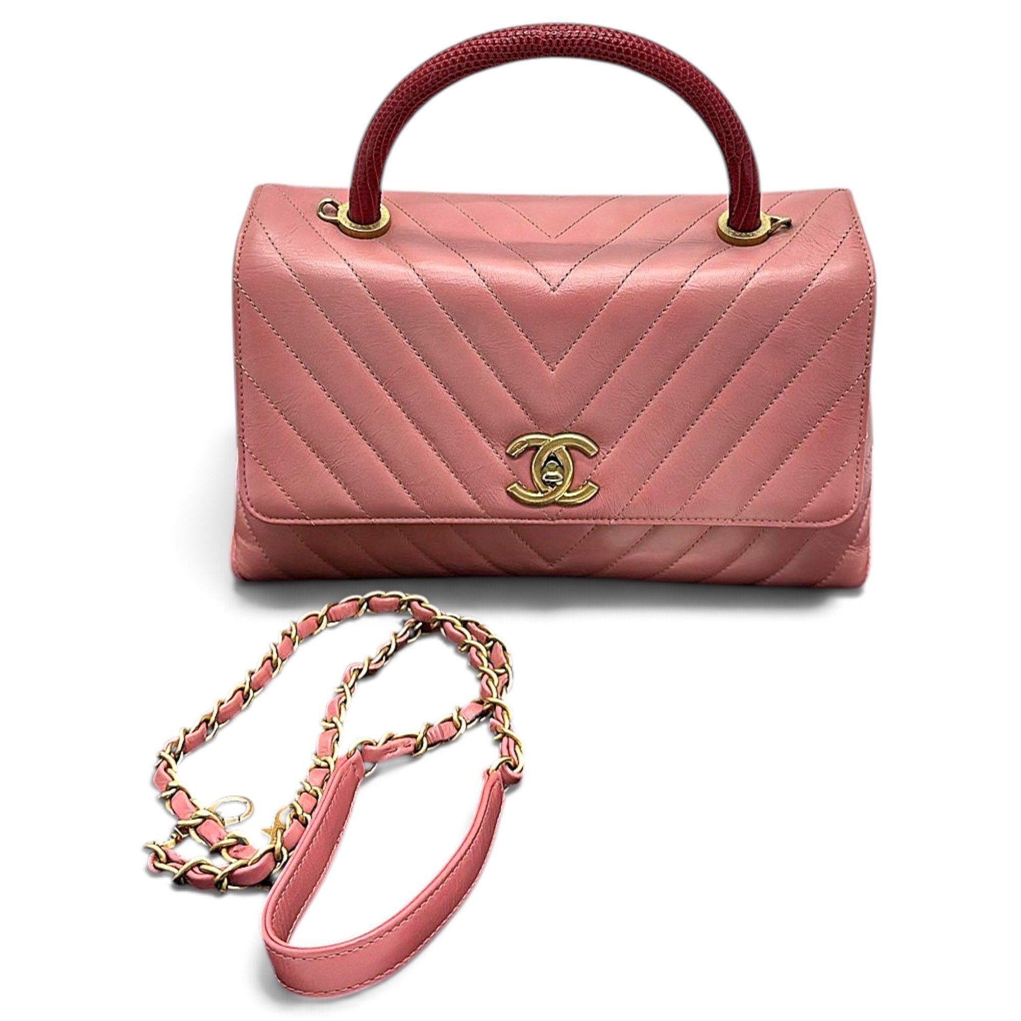 Coco Handle leather handbag