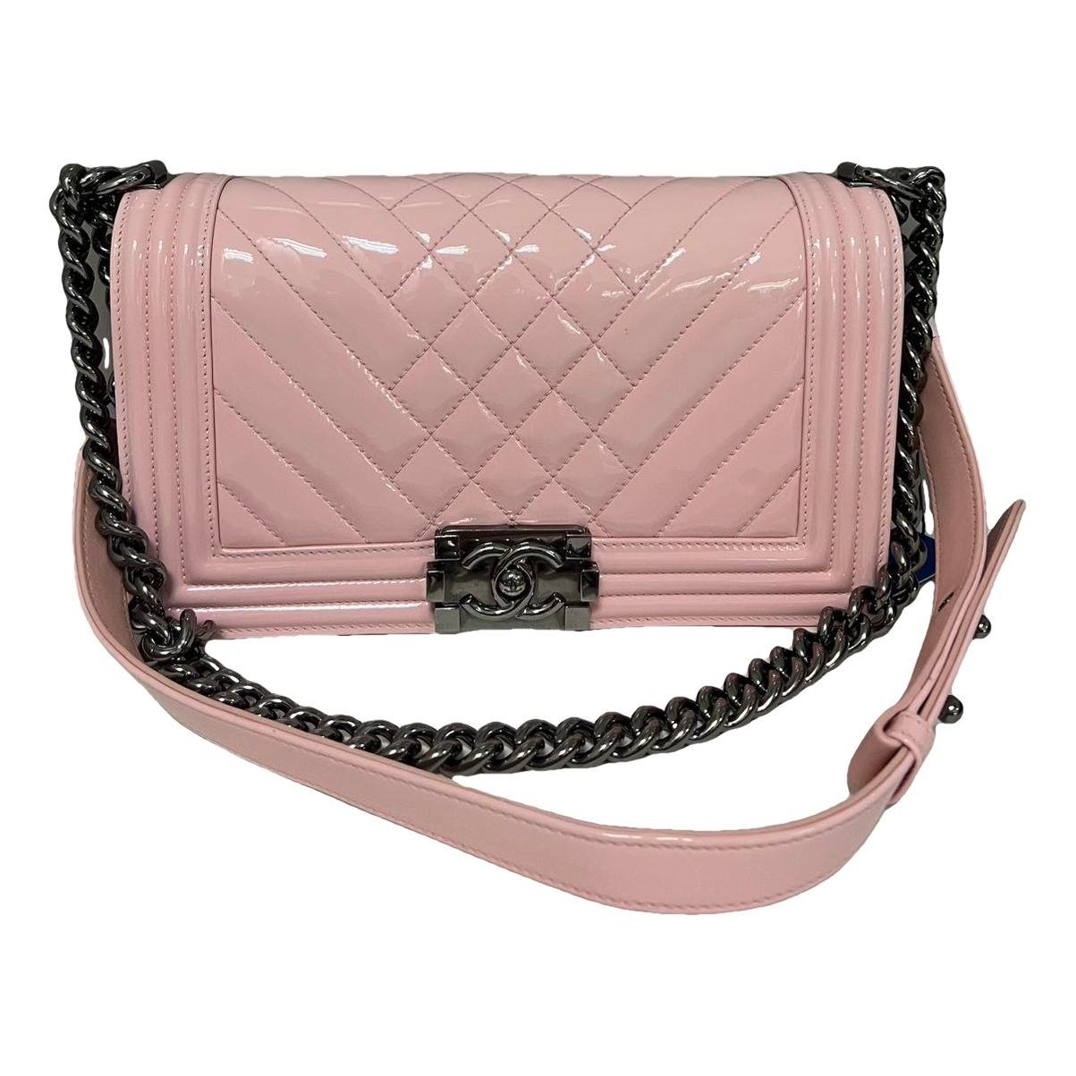 Boy patent leather crossbody bag