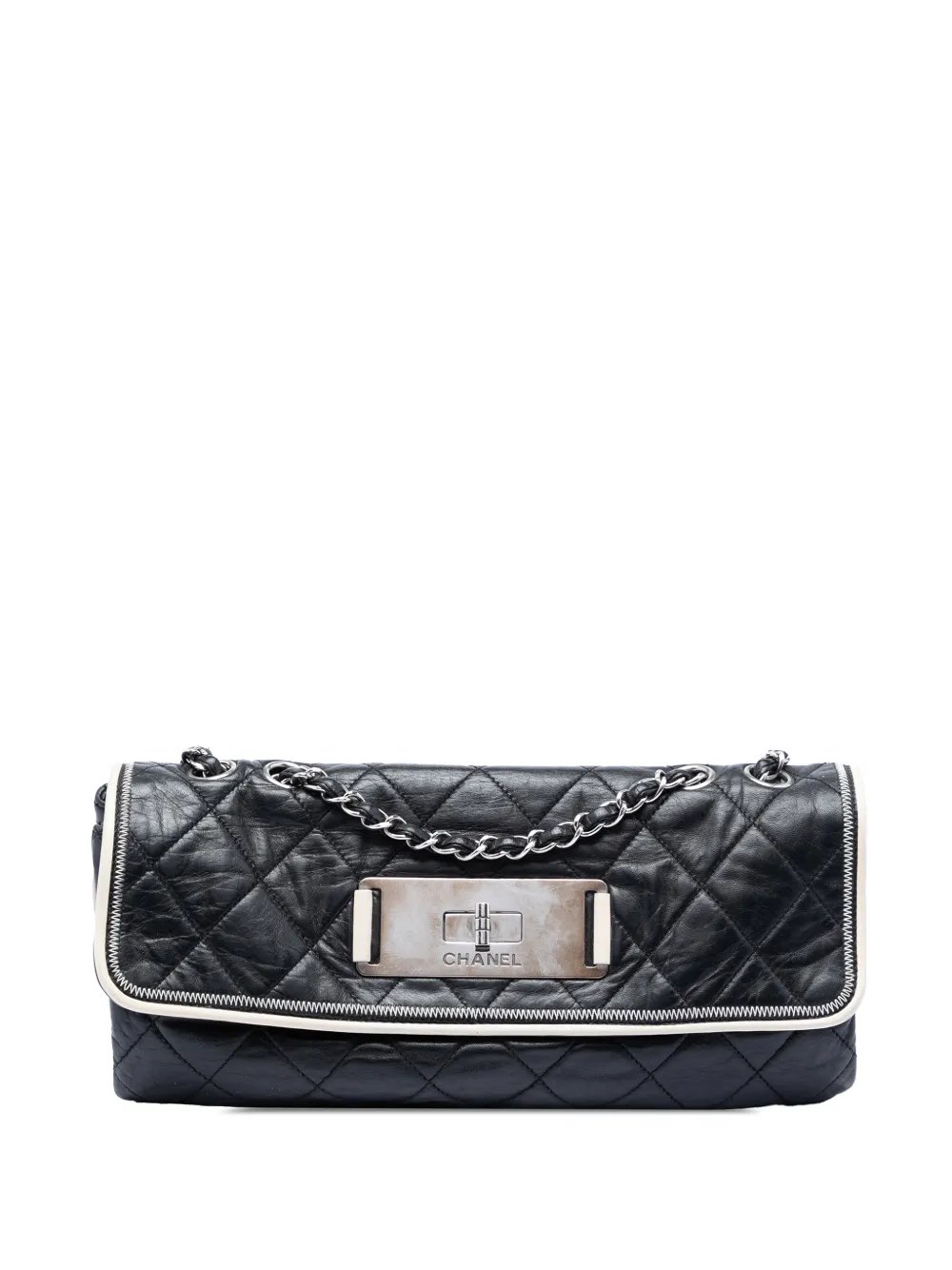 2008-2009 Quilted Lambskin East West Mademoiselle Flap shoulder bag