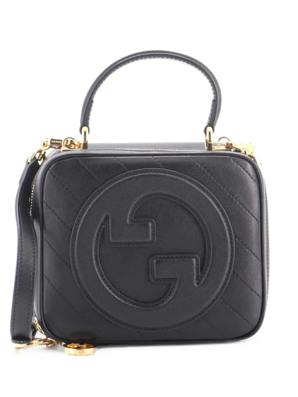 Blondie NM Top Handle Shoulder Bag Diagonal Quilted Leather satchel