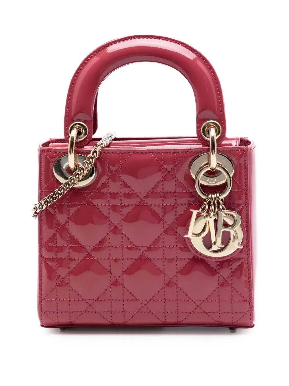 2021 Mini Patent Cannage Lady Dior satchel