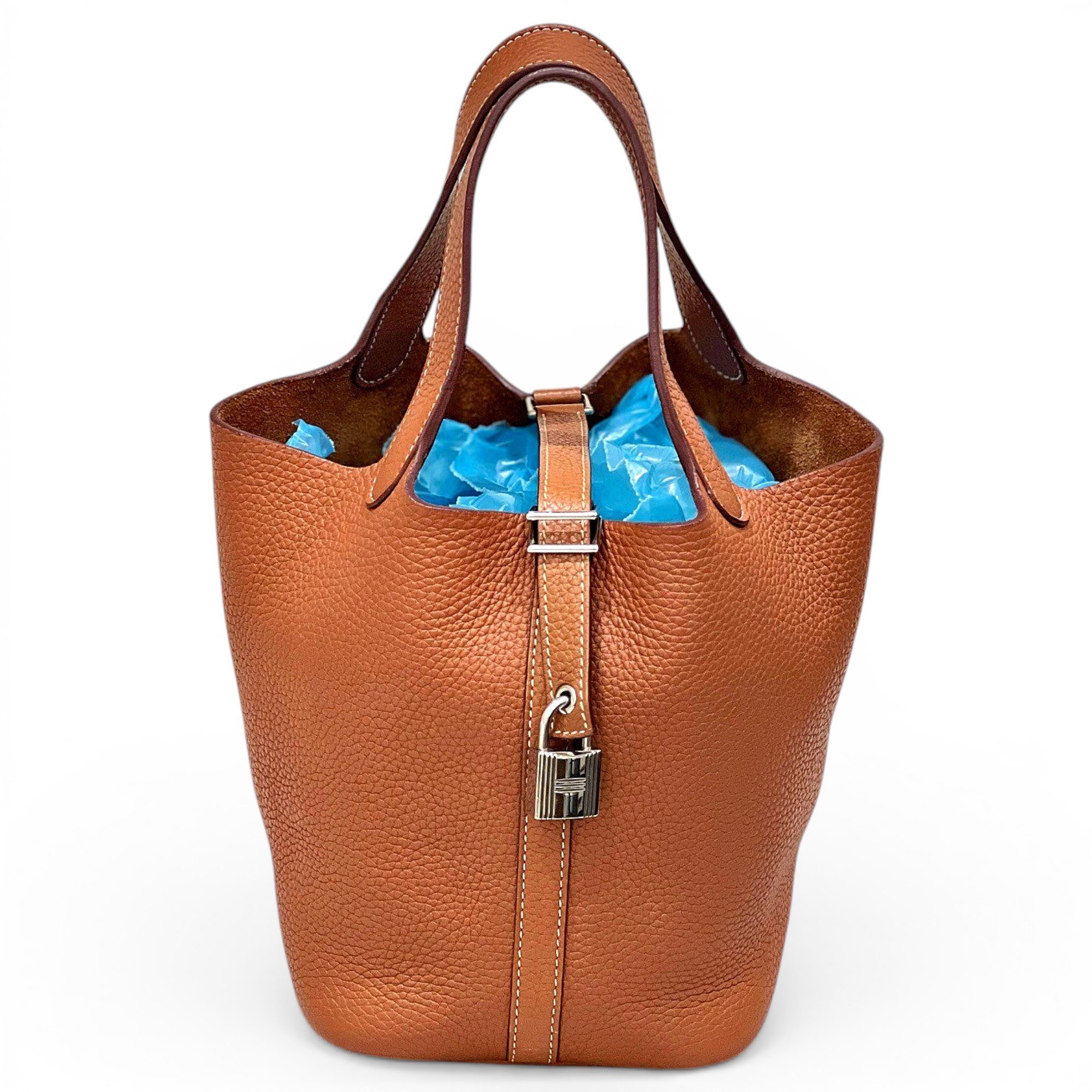 Picotin leather handbag