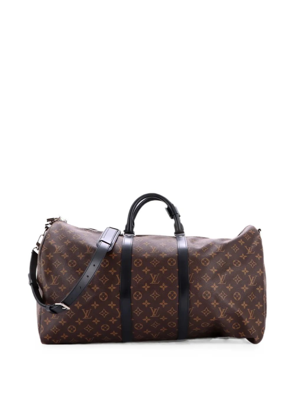 Keepall Bandouliere Bag Macassar Monogram Canvas 55 travel bag