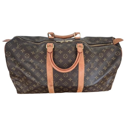 Leather travel bag