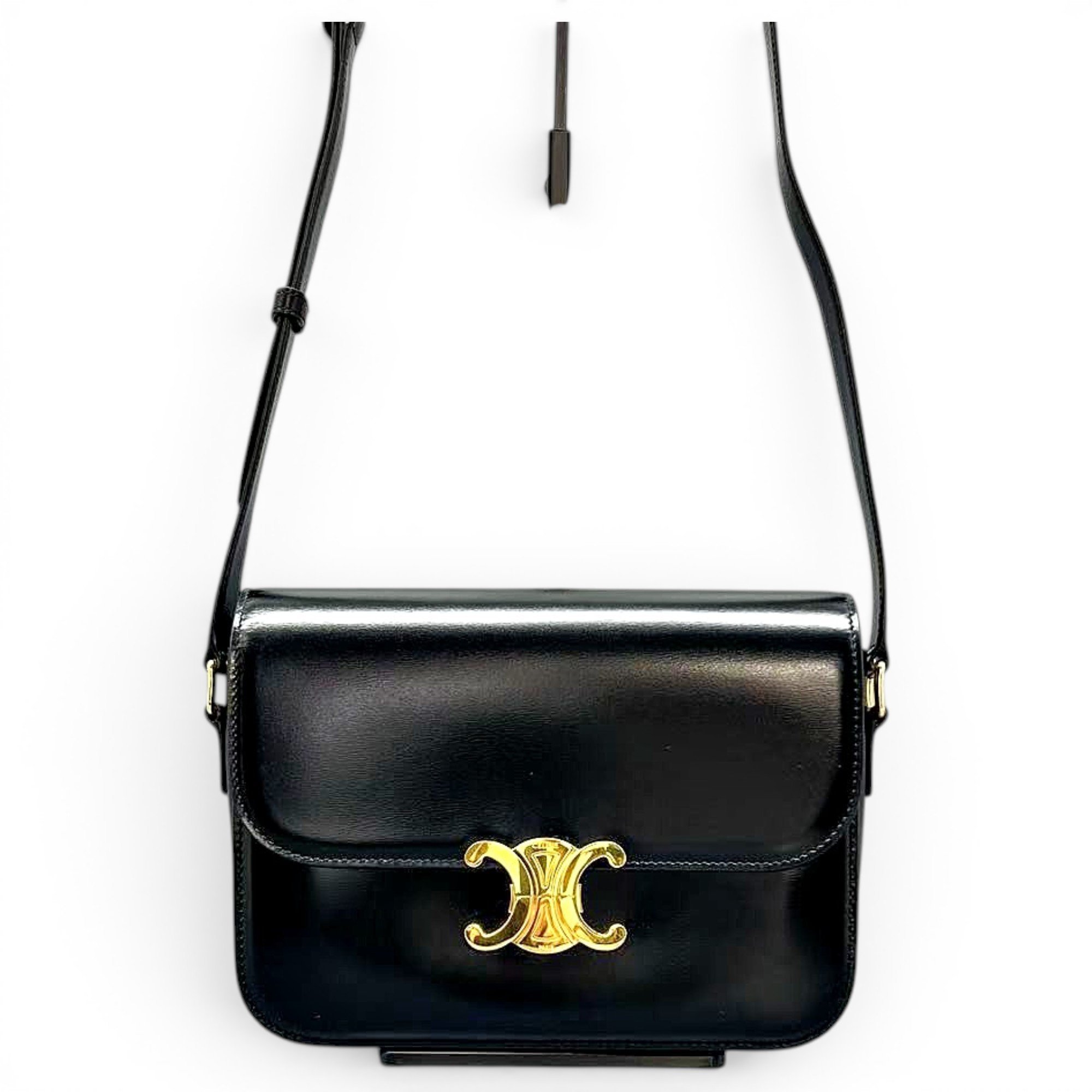 Triomphe leather handbag