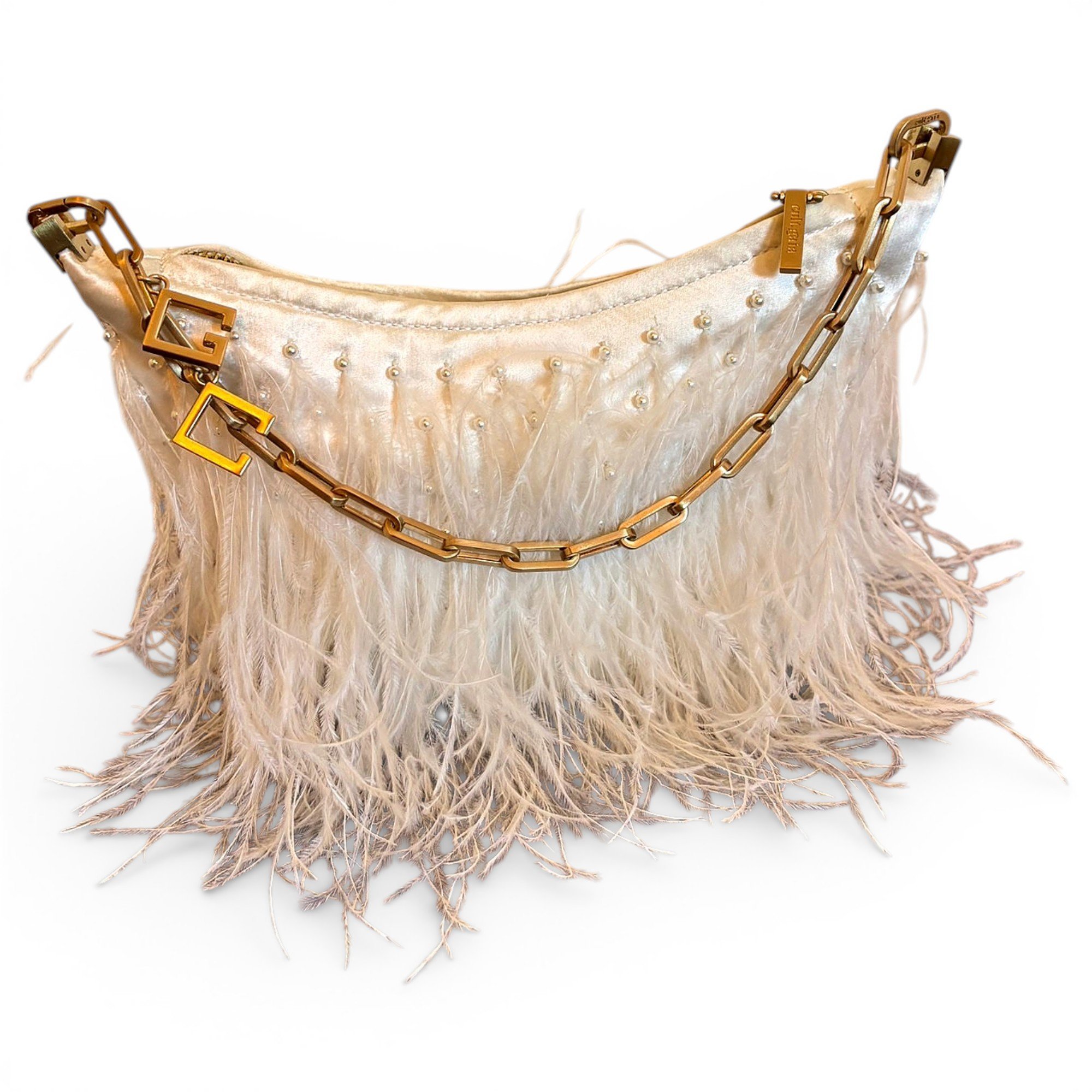 Cult Gaia Ostrich handbag
