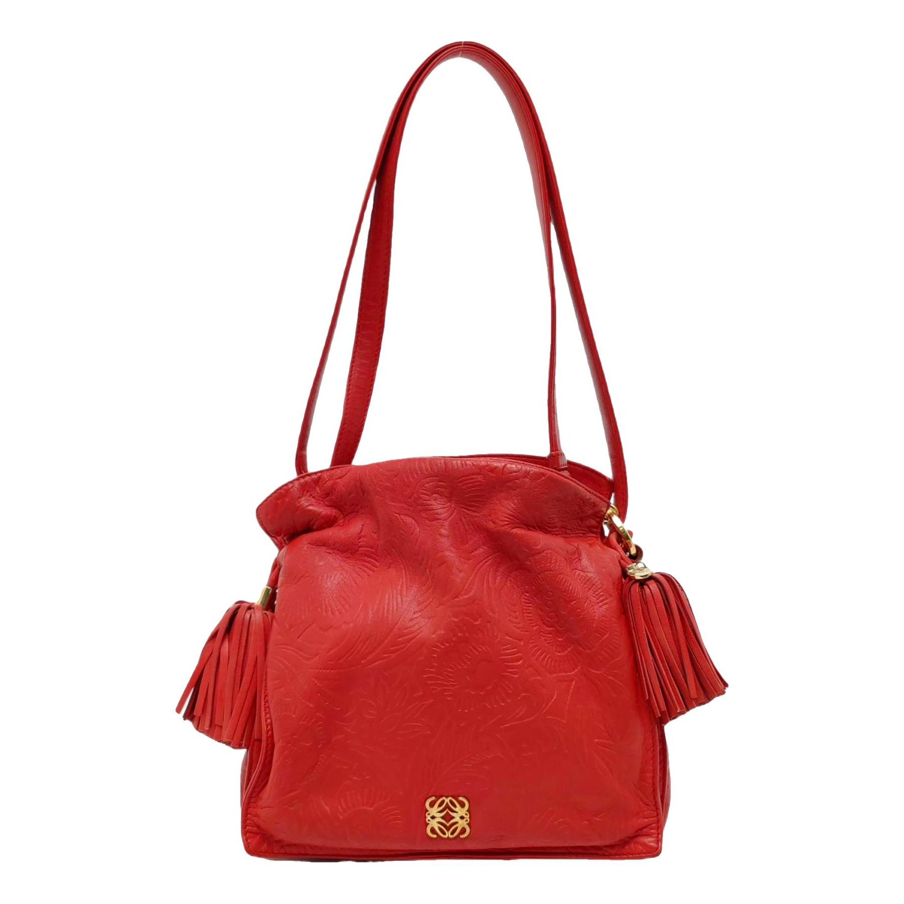 Flamenco leather handbag