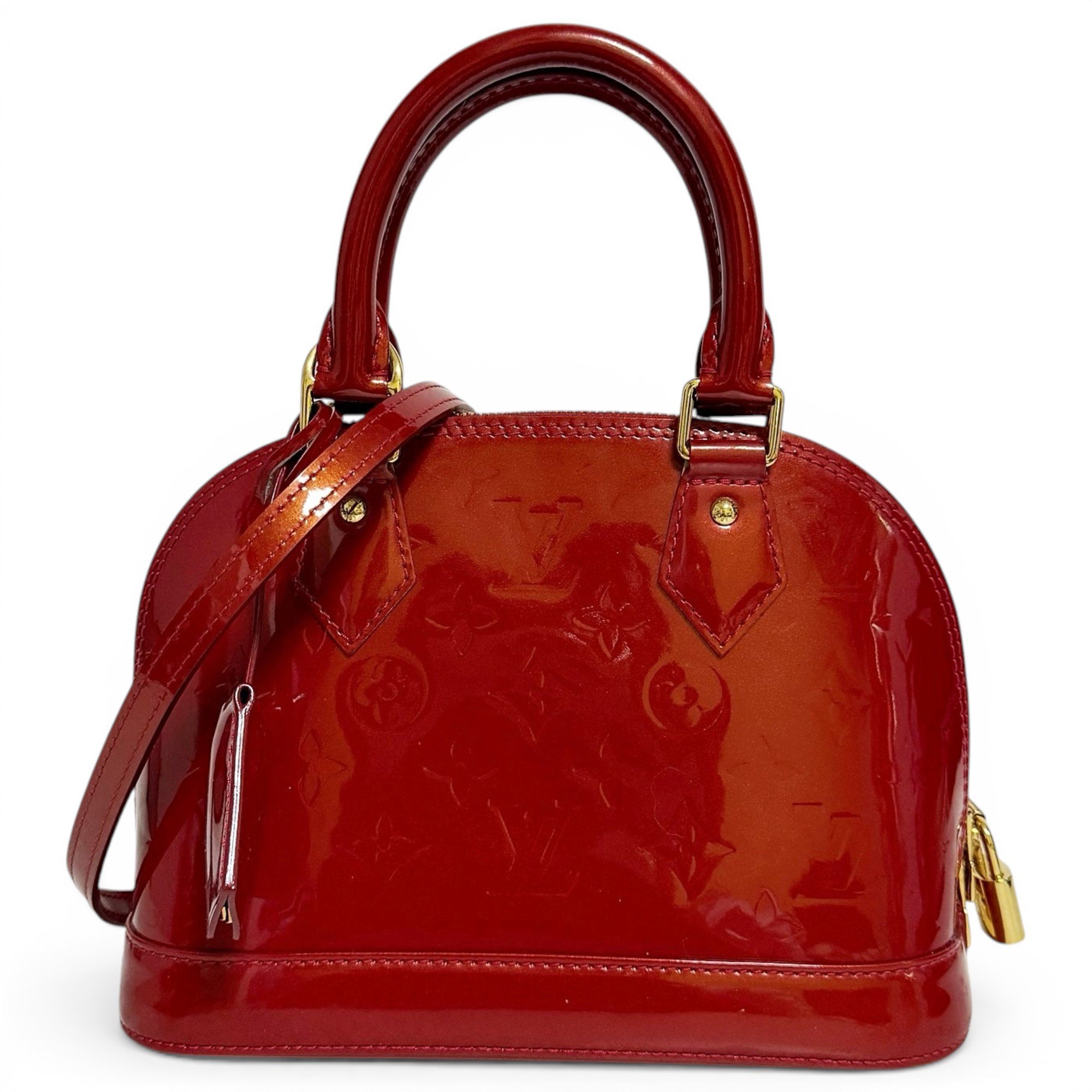 Alma BB patent leather handbag