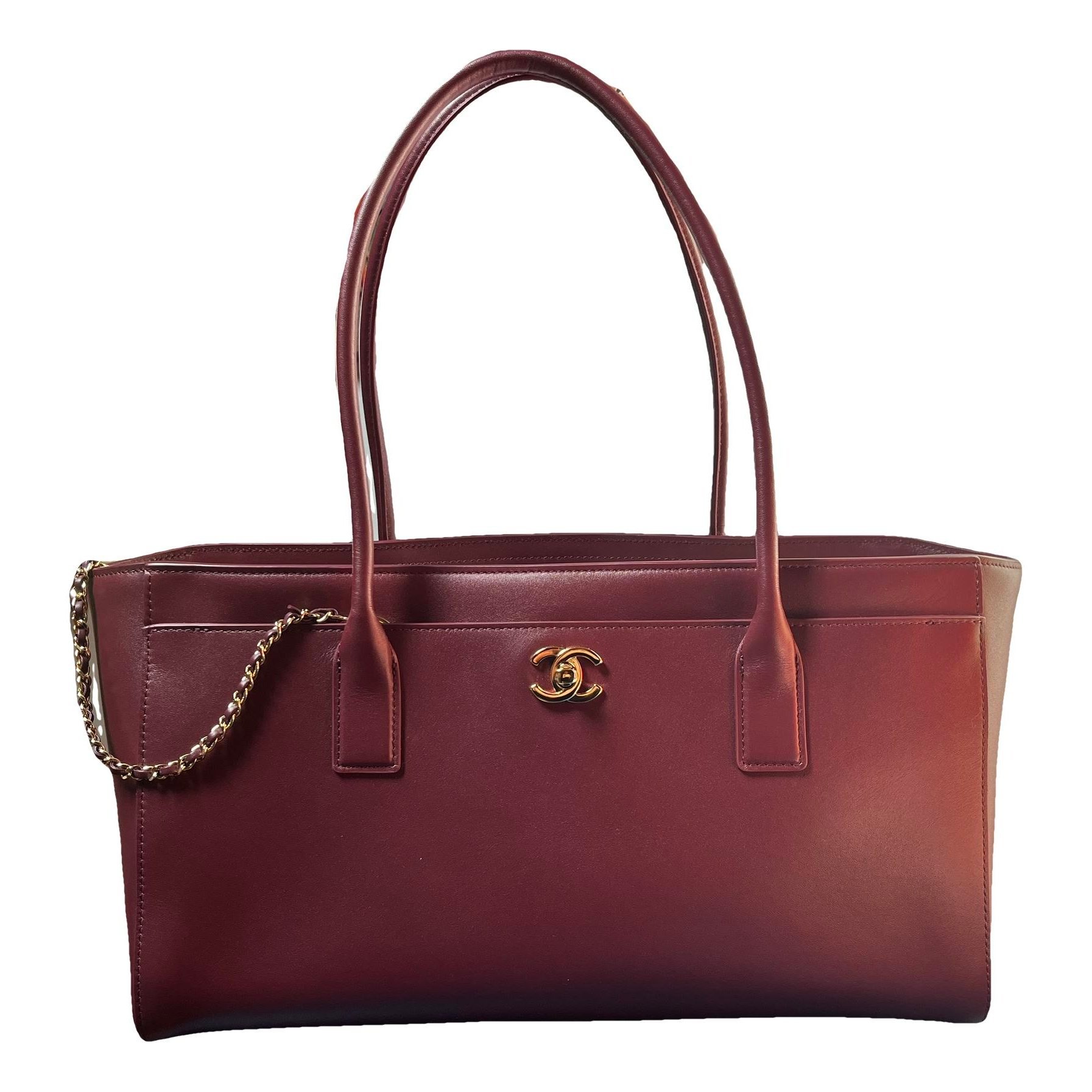 Executive leather tote