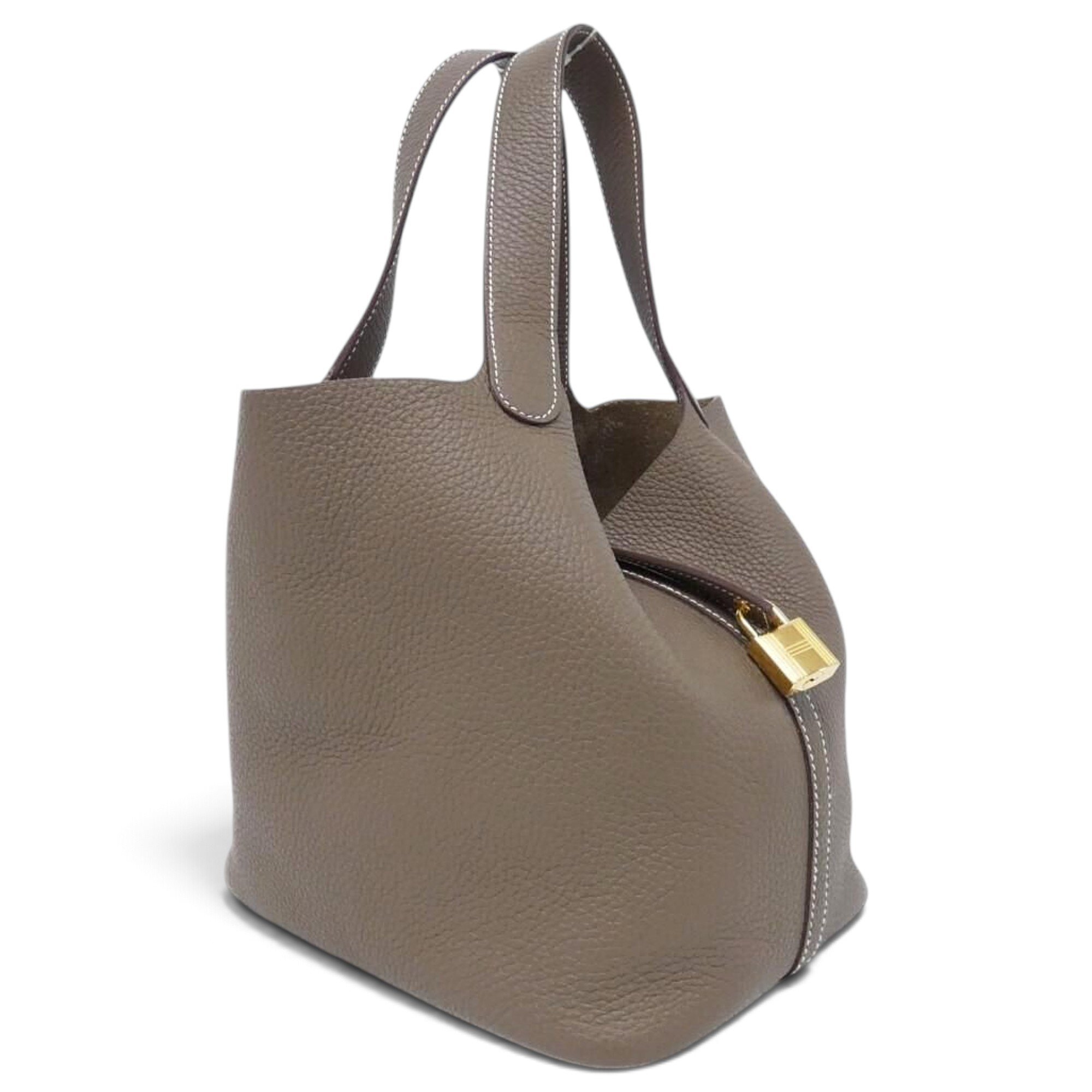 Picotin leather handbag